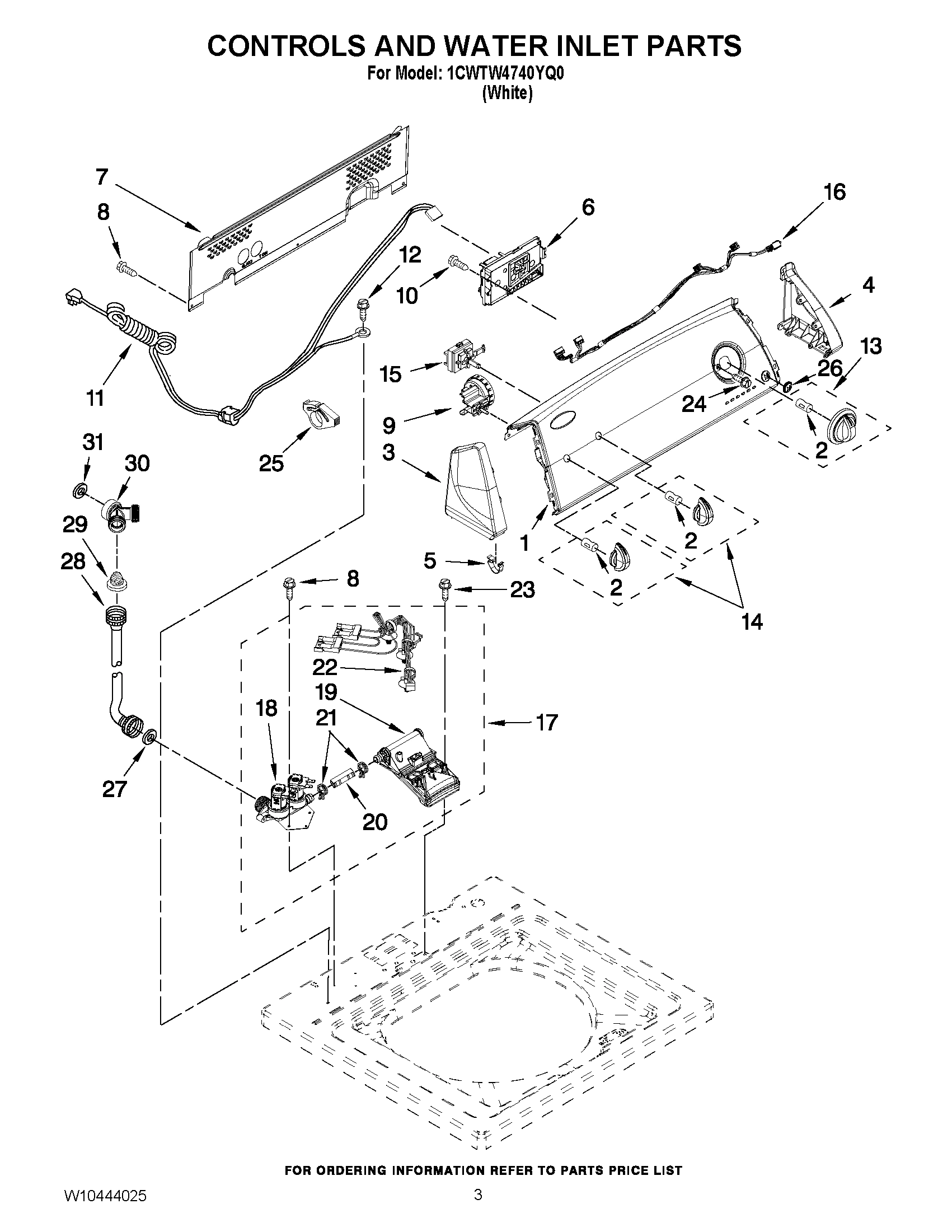 02 - CONTROLS AND WATER INLET PARTS