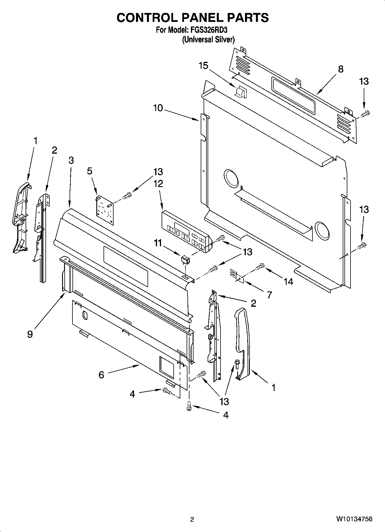 02 - CONTROL PANEL PARTS