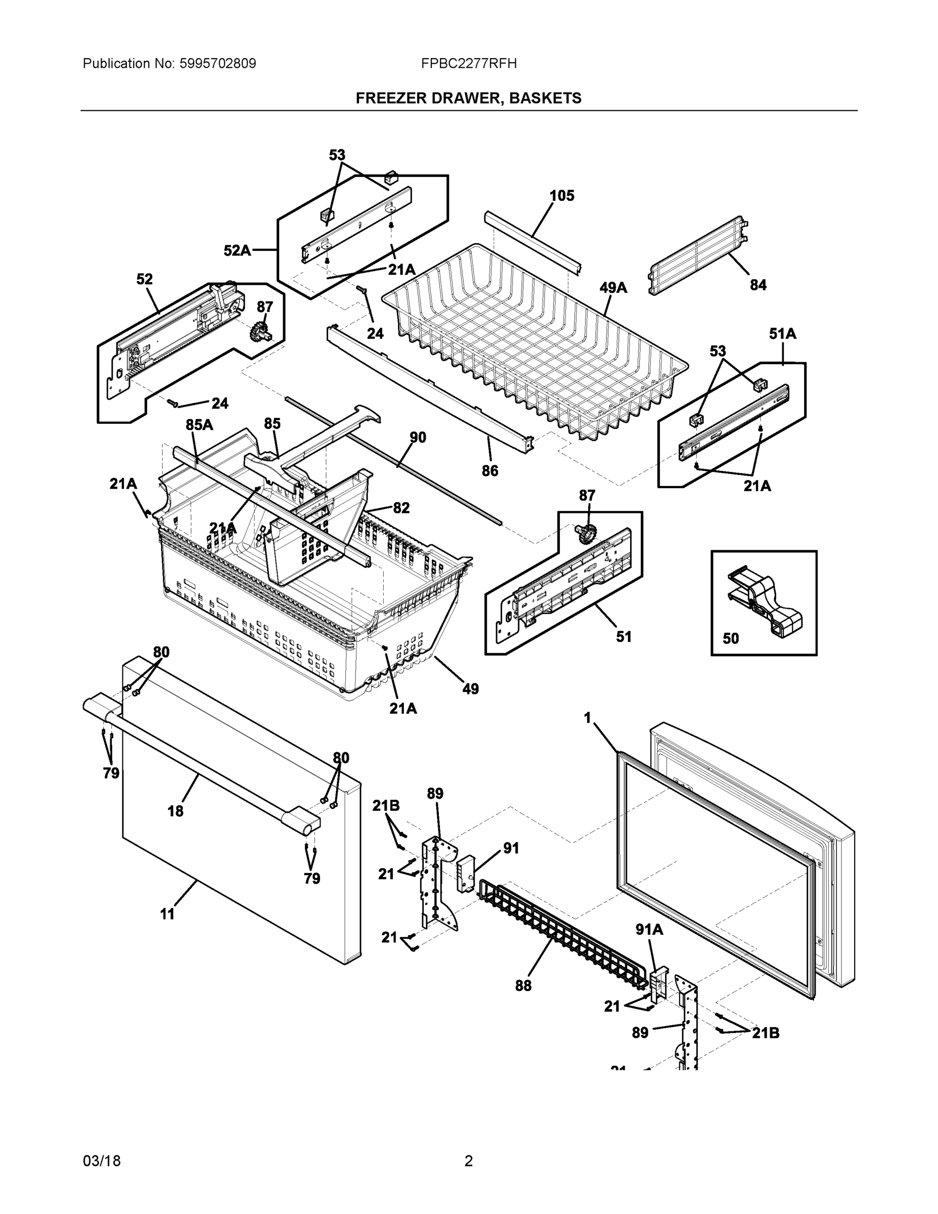 02 - FREEZER DRAWER, BASKETS