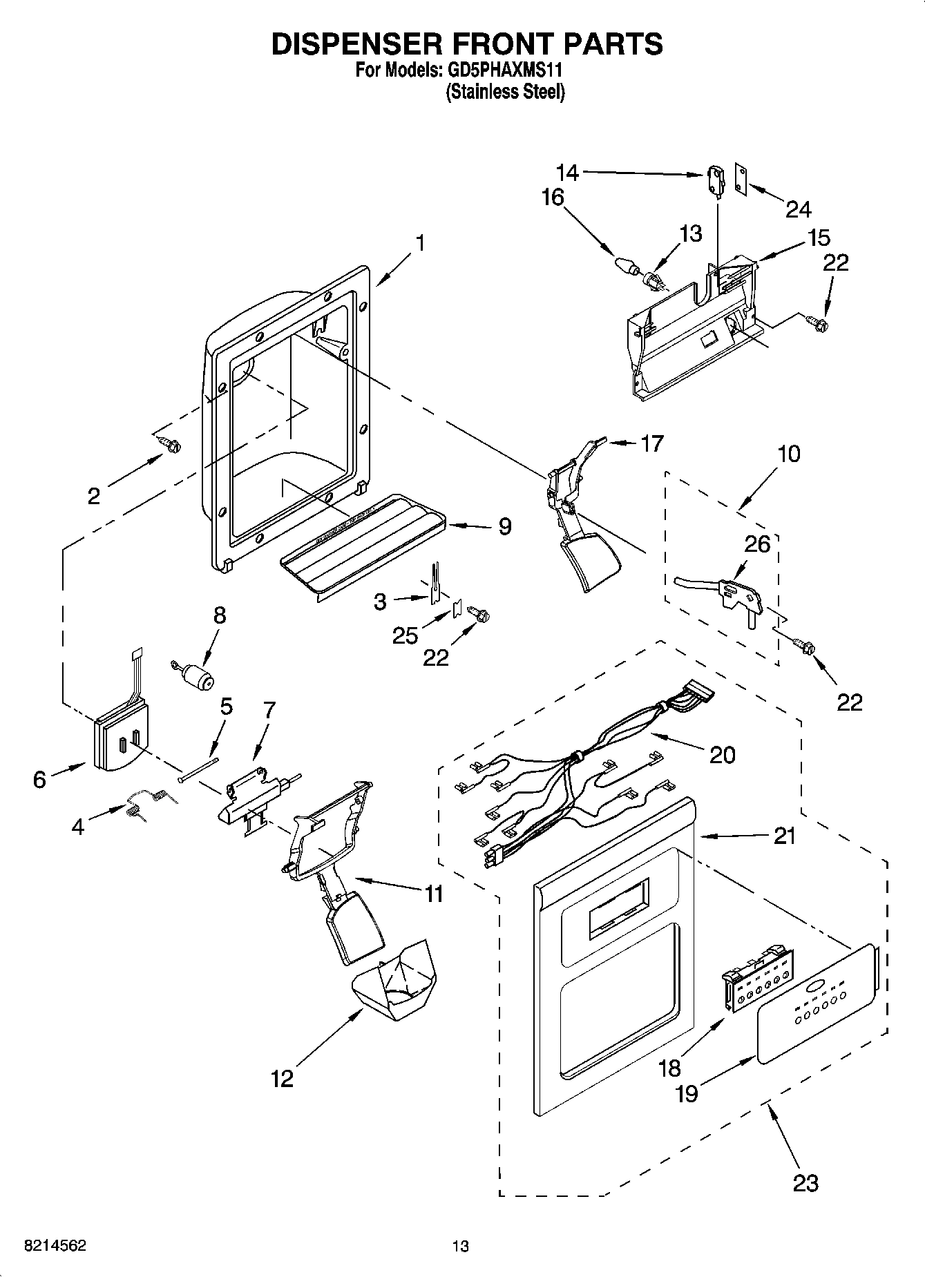 08 - DISPENSER FRONT PARTS