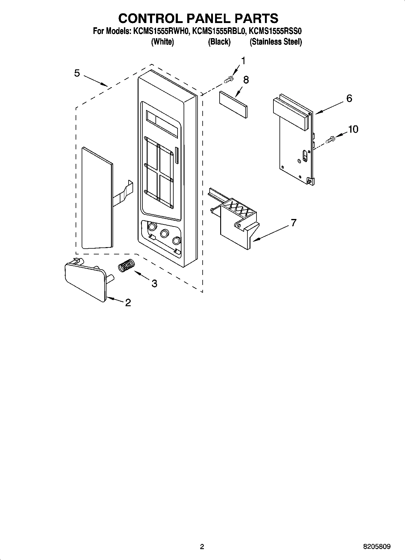 02 - CONTROL PANEL PARTS