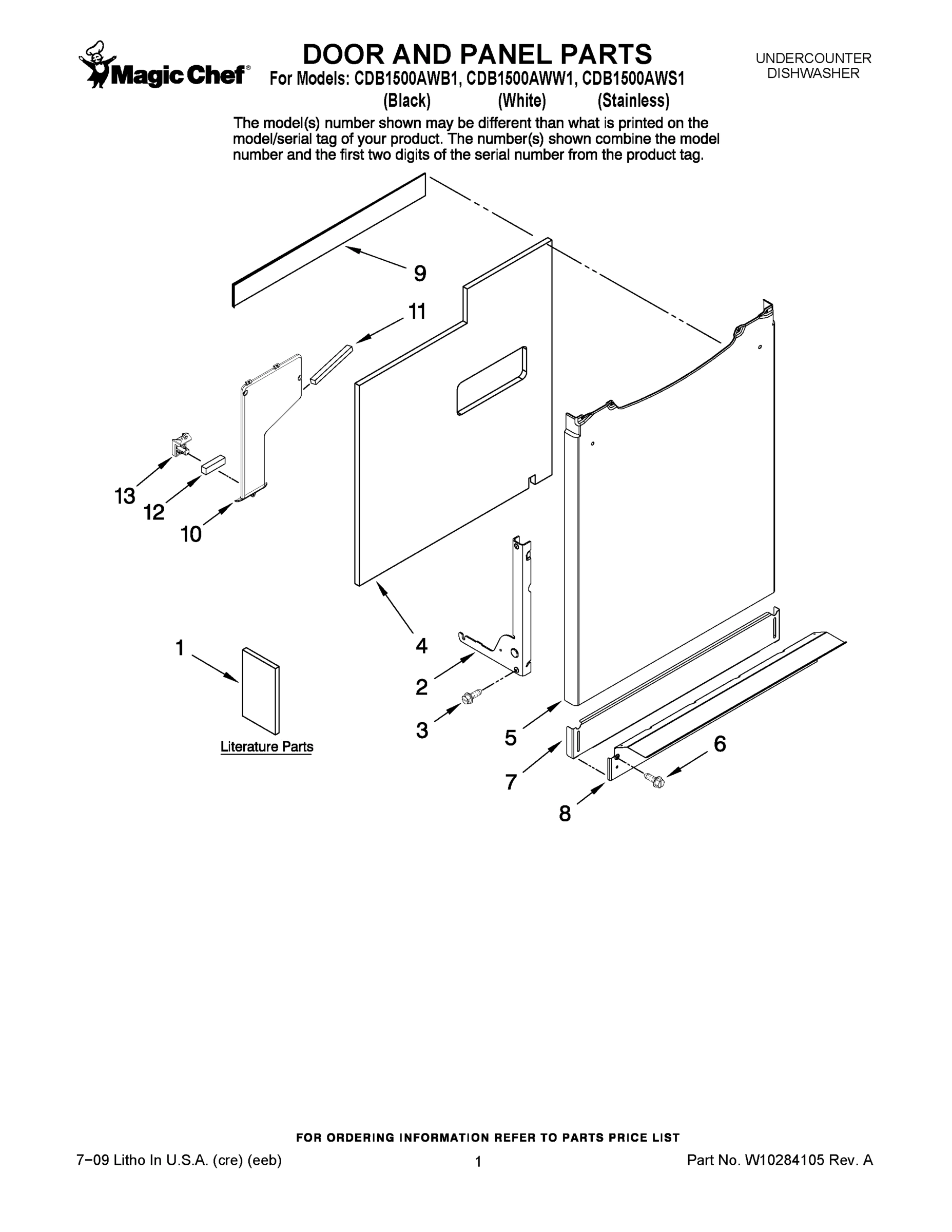 01 - DOOR AND PANEL PARTS