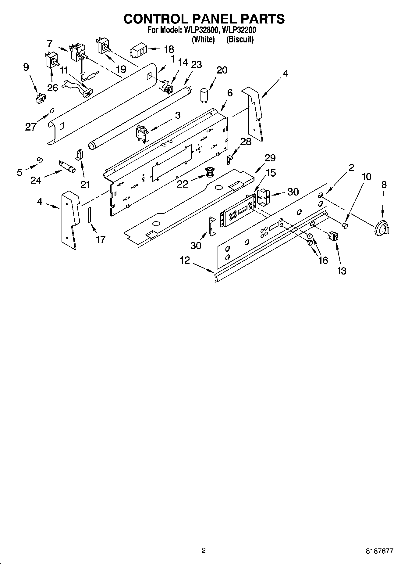 02 - CONTROL PANEL PARTS