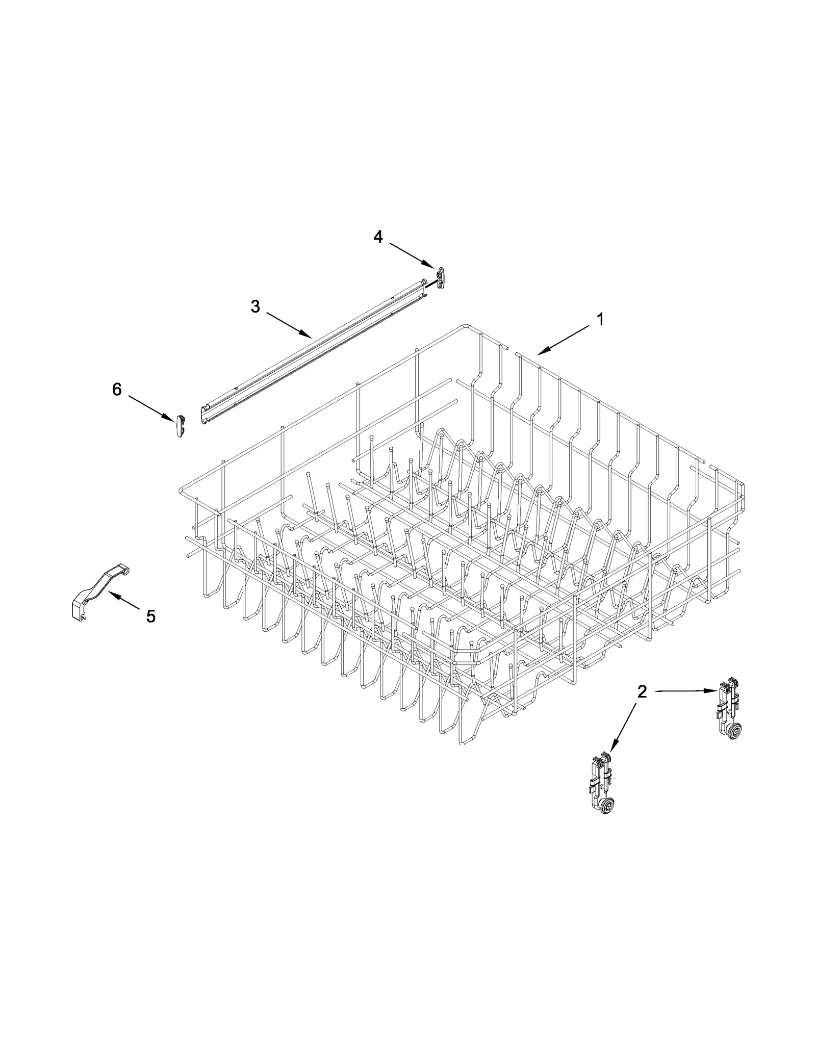 UPPER RACK AND TRACK PARTS