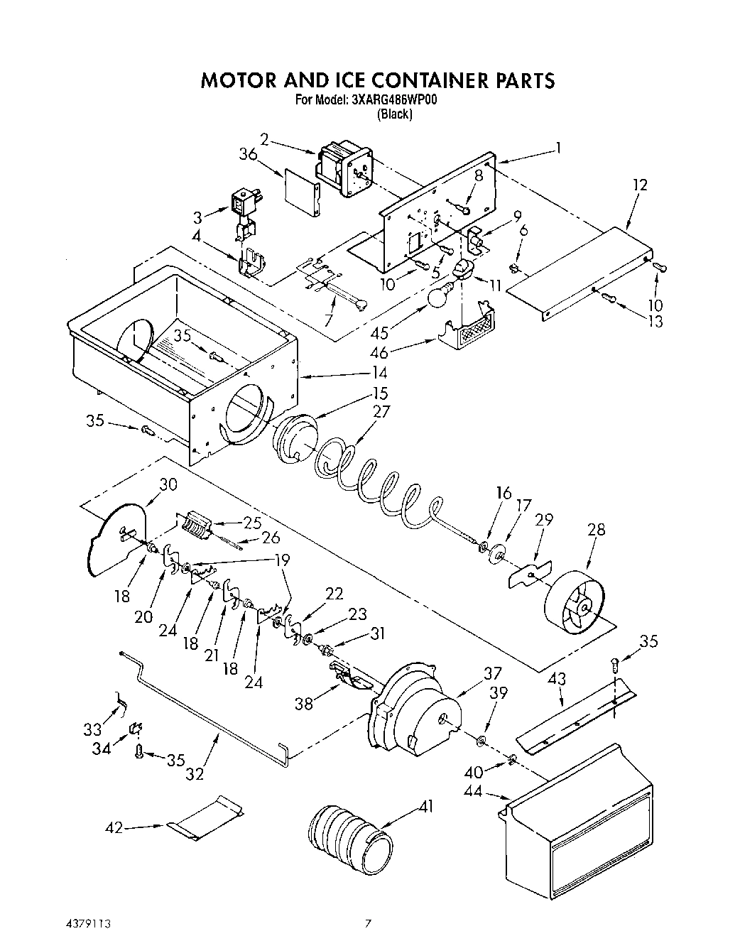 05 - MOTOR AND ICE CONTAINER