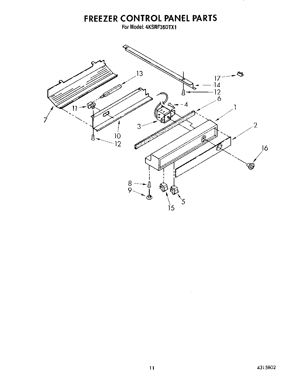 07 - FREEZER CONTROL PANEL