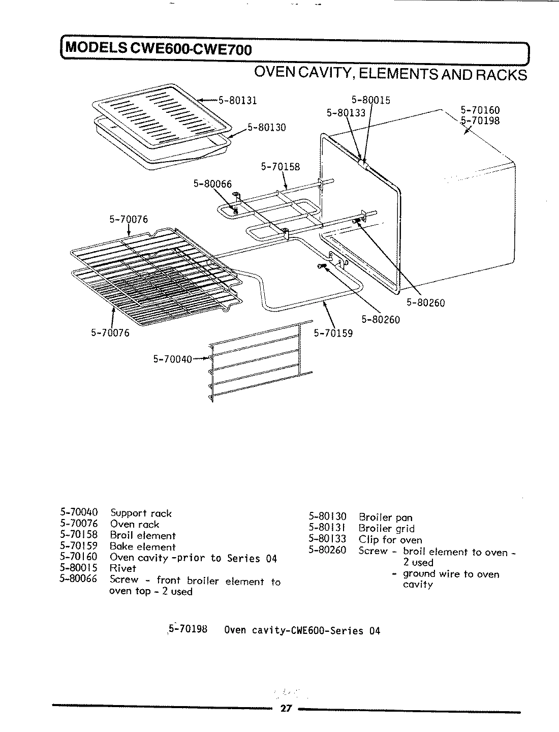 07 - OVEN DOOR ASSEMBLY