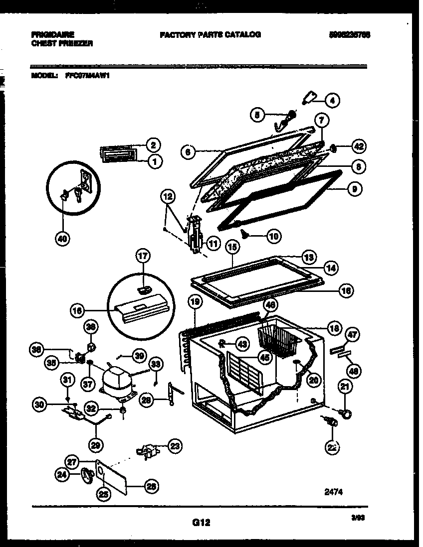 02 - CHEST FREEZER PARTS