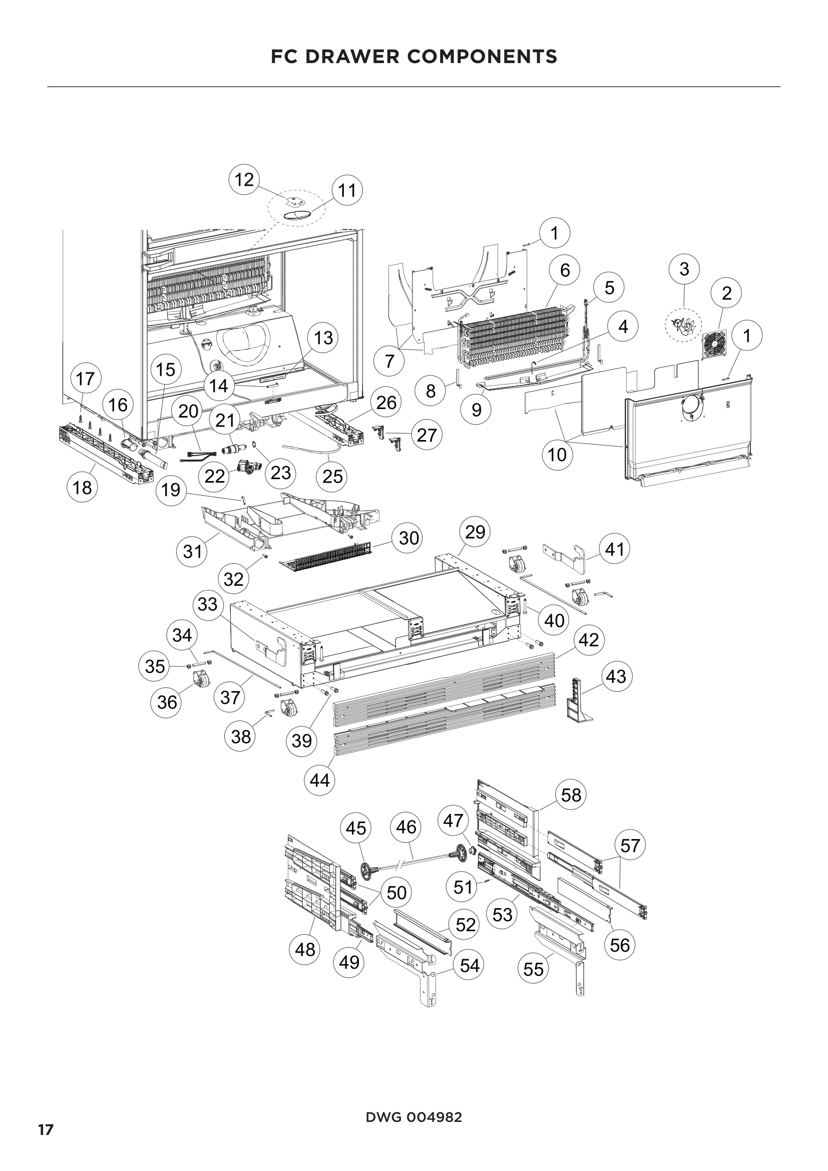 FC DRAWER COMPONENTS