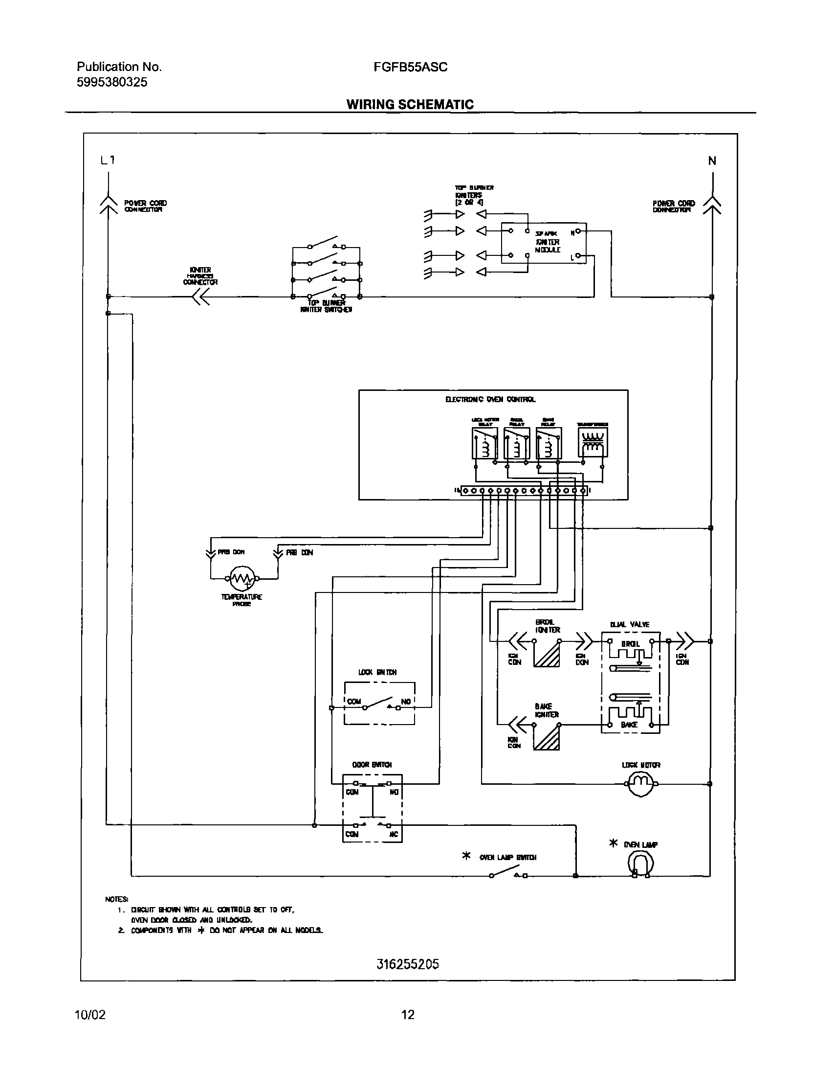 12 - WIRING SCHEMATIC