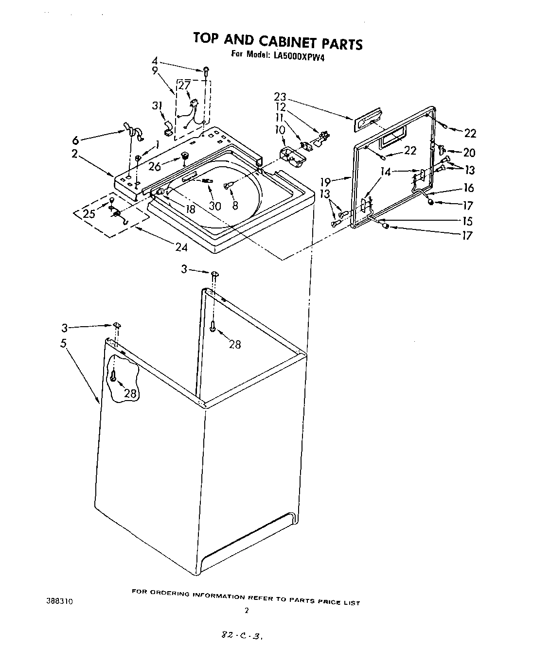 02 - TOP AND CABINET , LITERATURE AND OPTIONAL