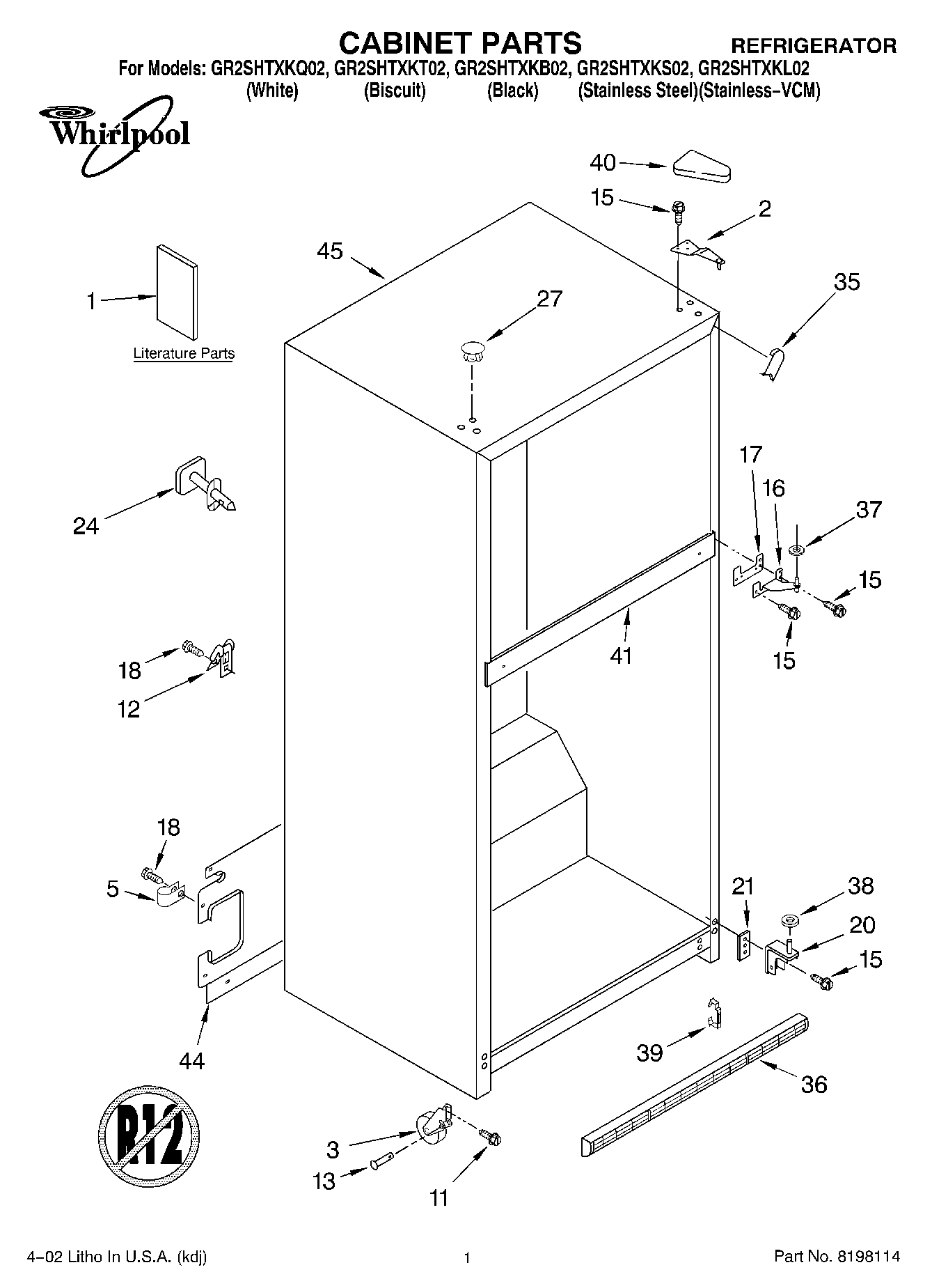 01 - CABINET, LITERATURE