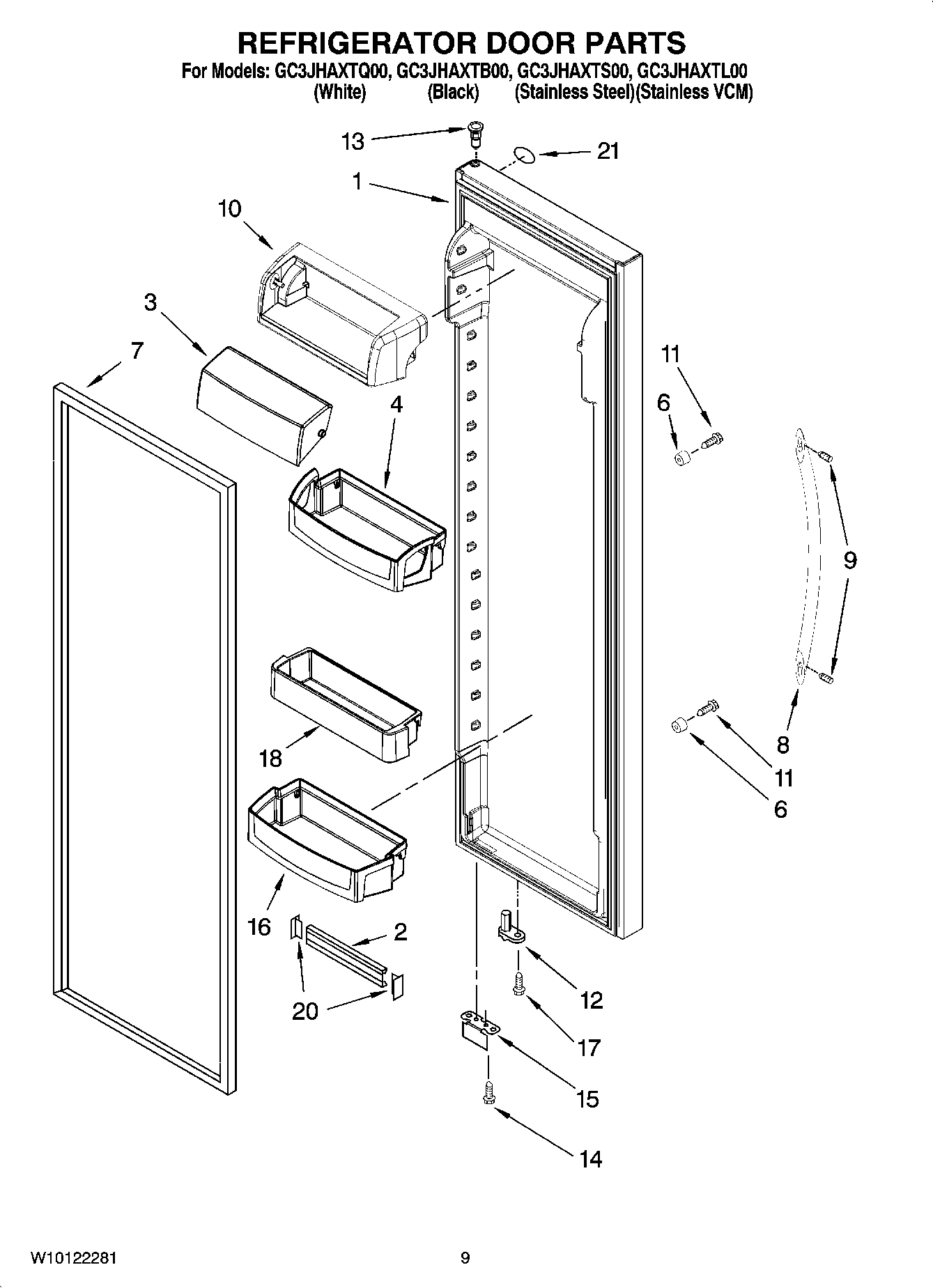 06 - REFRIGERATOR DOOR PARTS