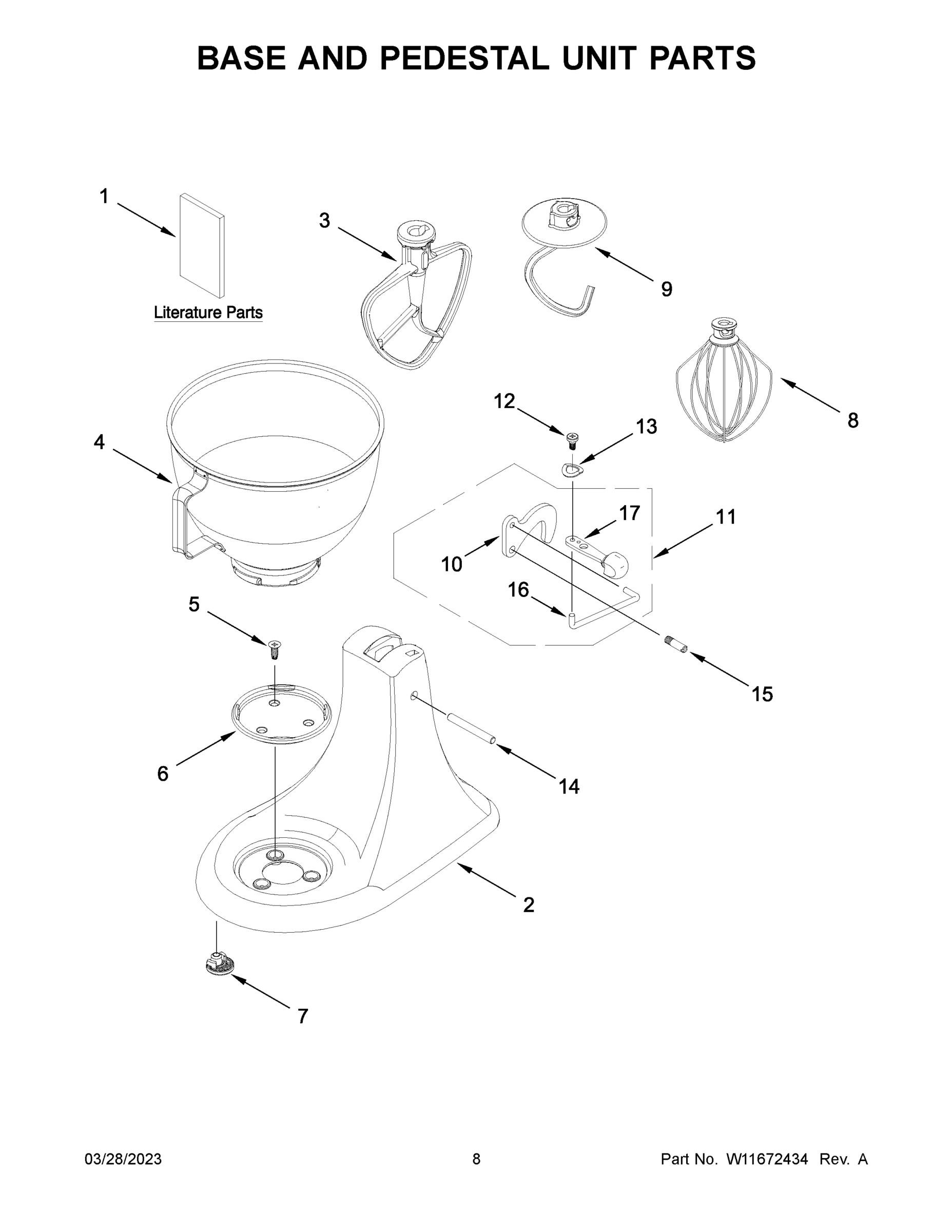 05 - BASE AND PEDESTAL UNIT PARTS
