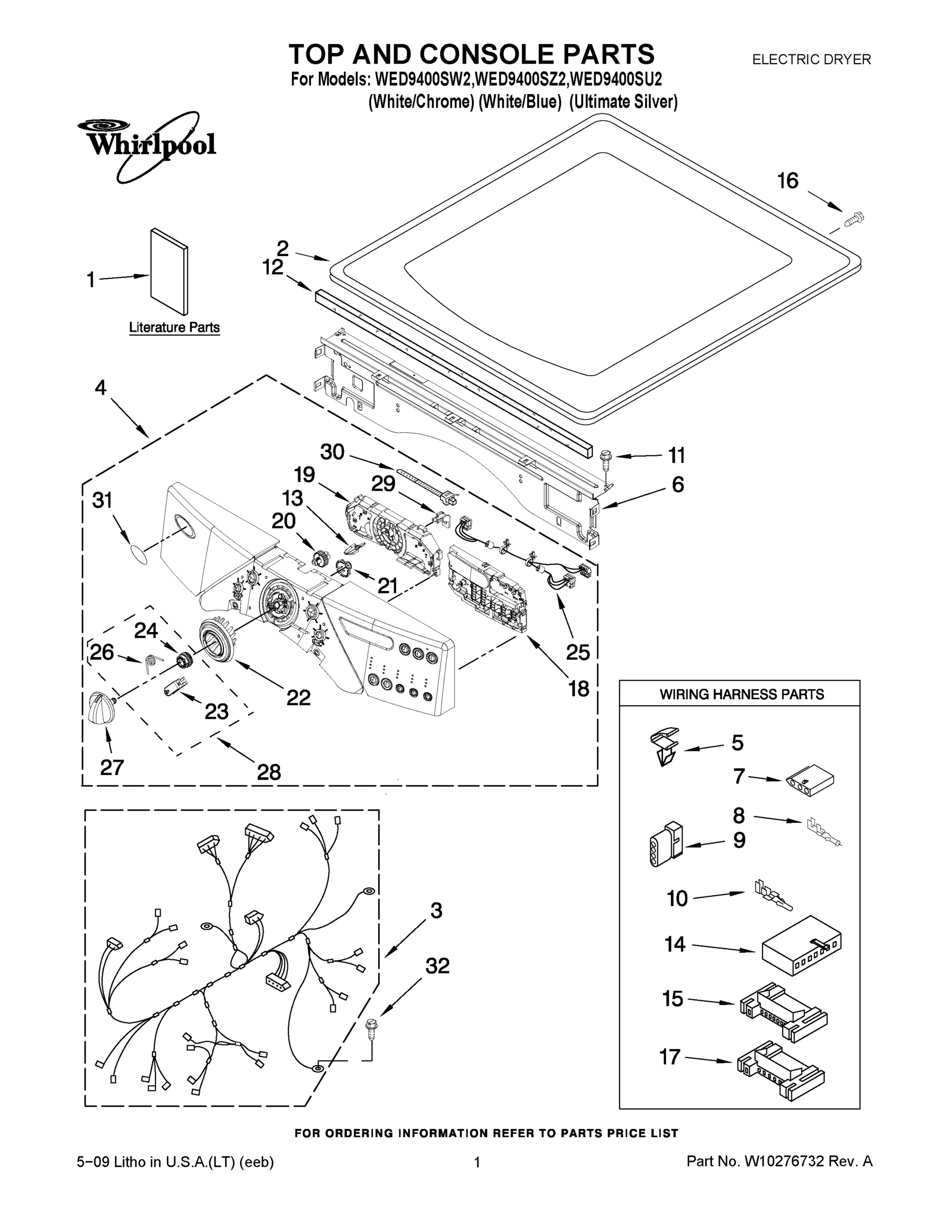 01 - TOP AND CONSOLE PARTS