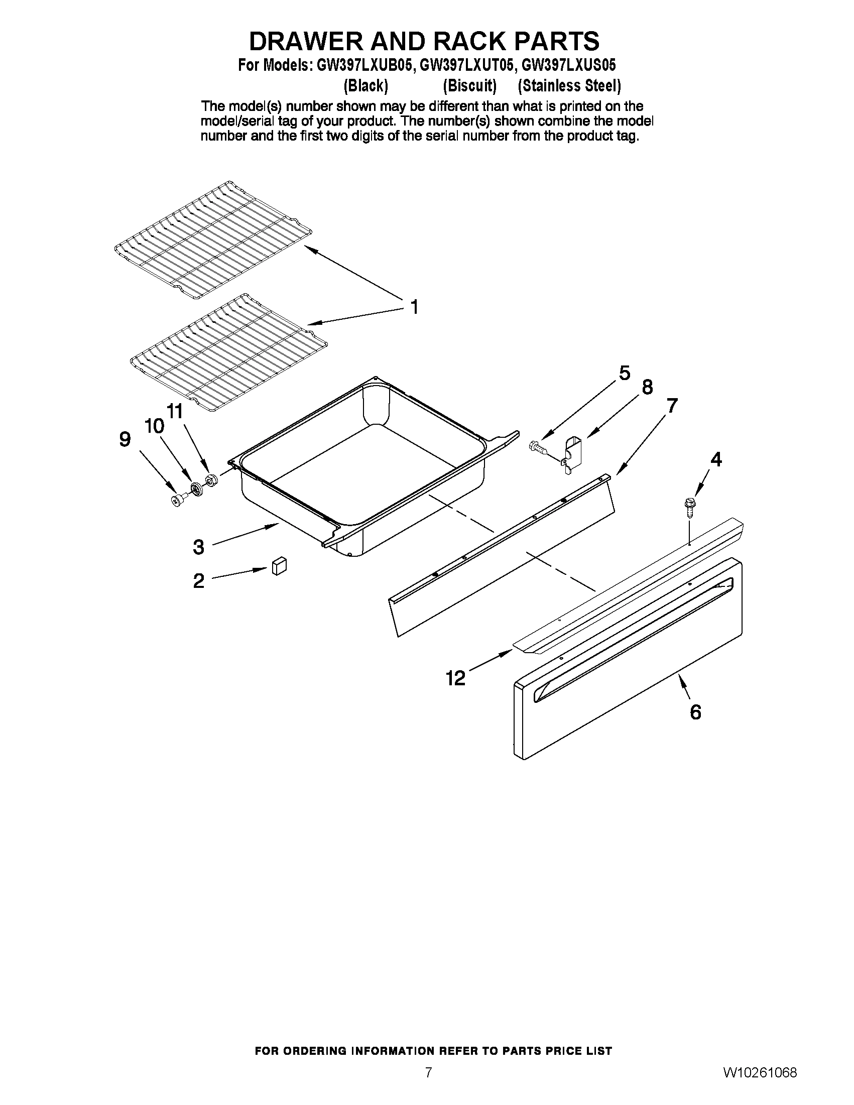05 - DRAWER AND RACK PARTS
