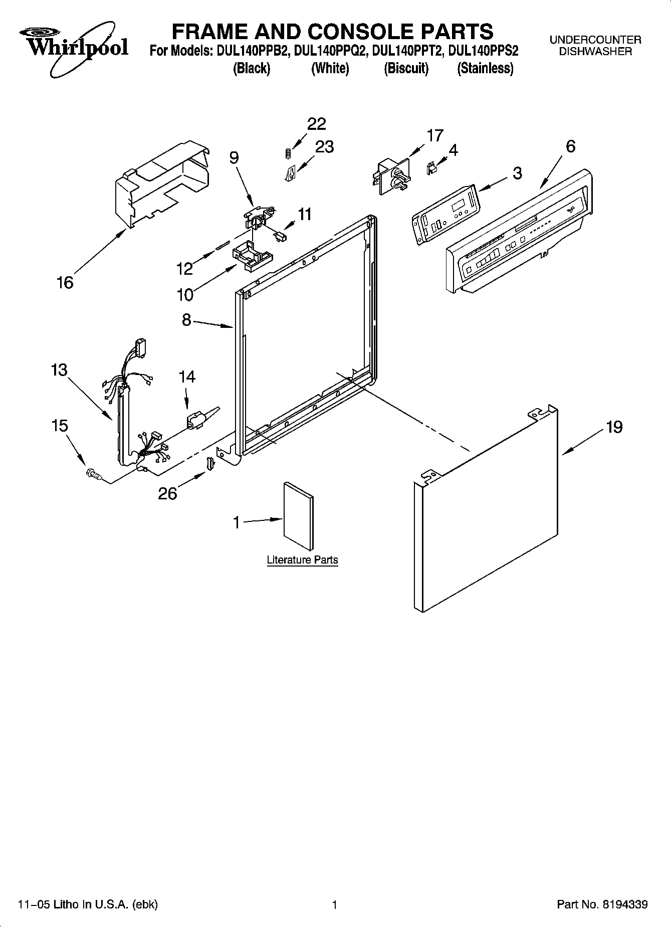 01 - FRAME AND CONSOLE PARTS