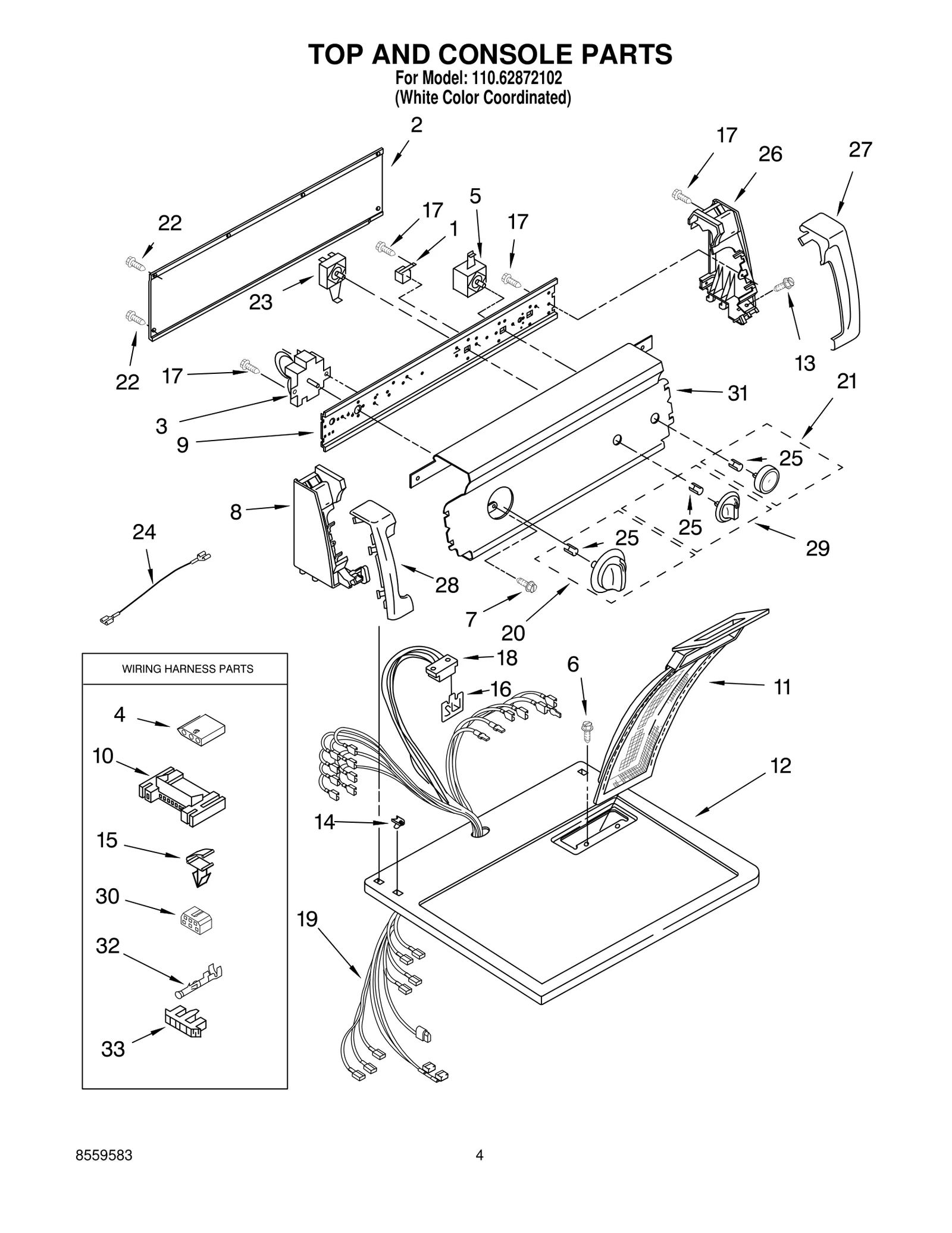 TOP AND CONSOLE PARTS