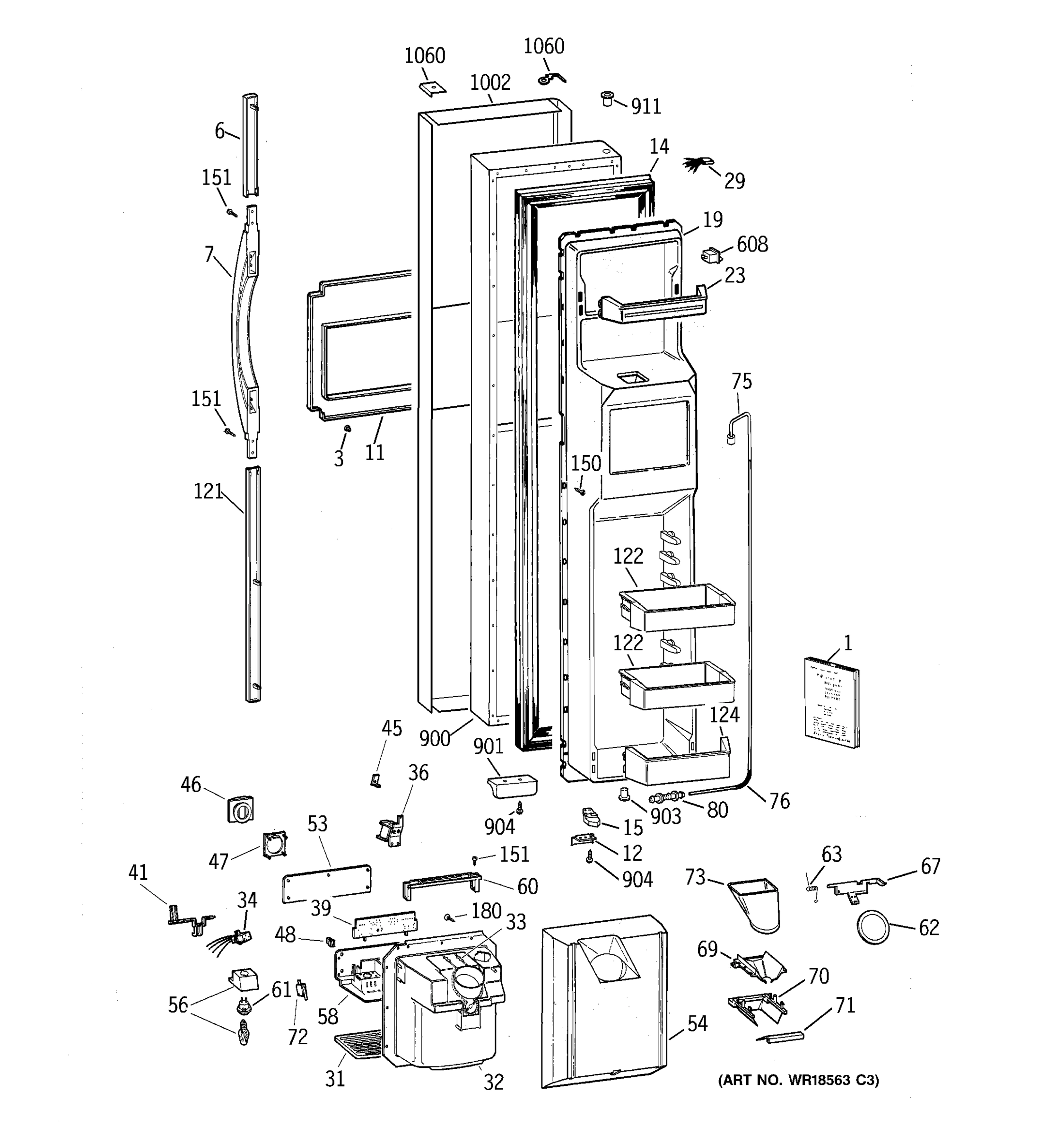 FREEZER DOOR