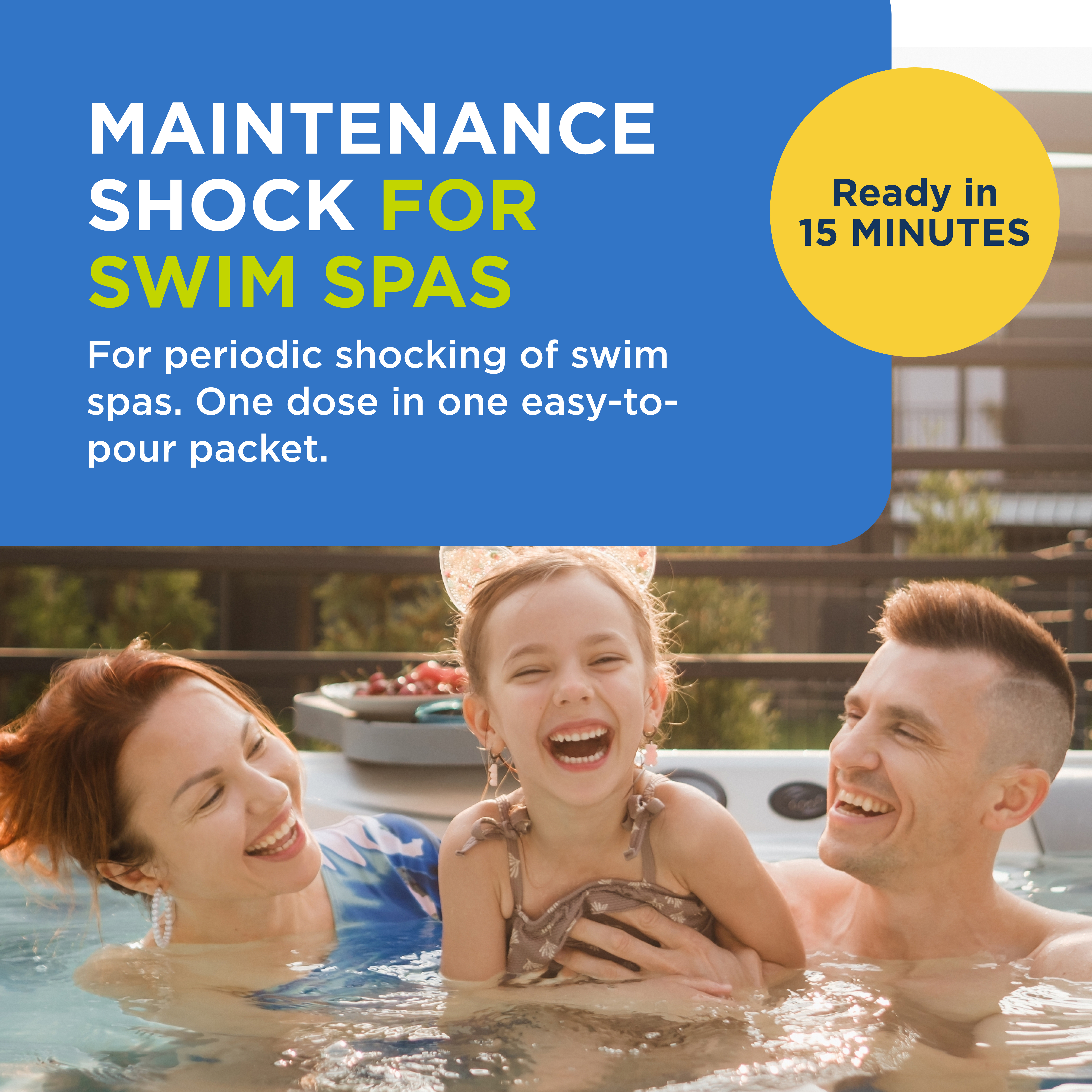 FROG Maintain for Swim Spas Non-Chlorine Shock, @ease System, Maintenance, 2pk