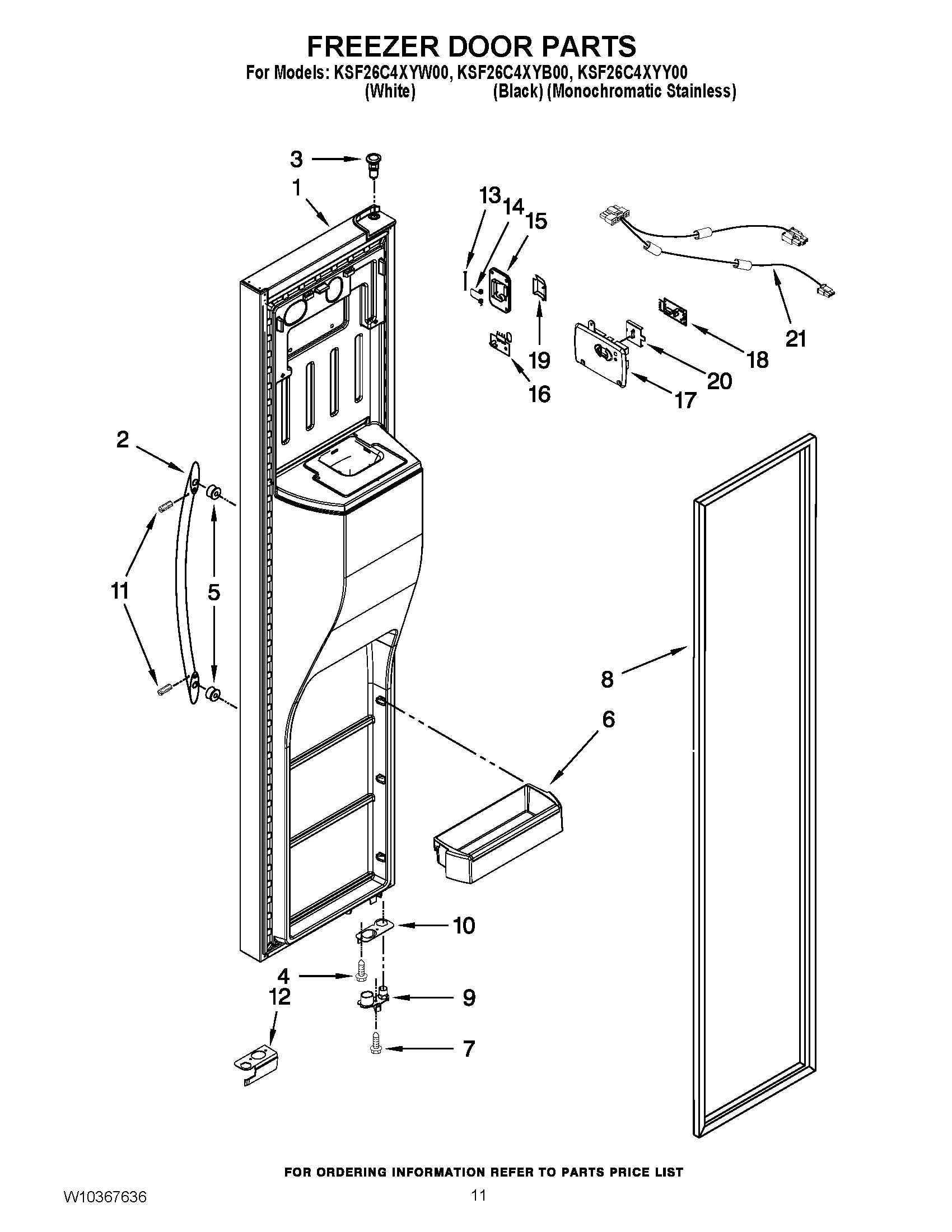 08 - FREEZER DOOR PARTS