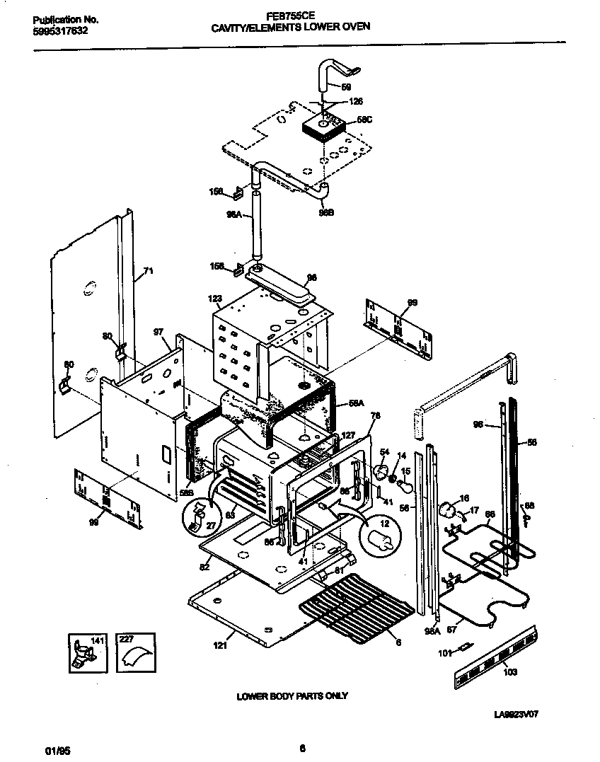04 - CAVITY/ELEMENTS LOWER OVEN