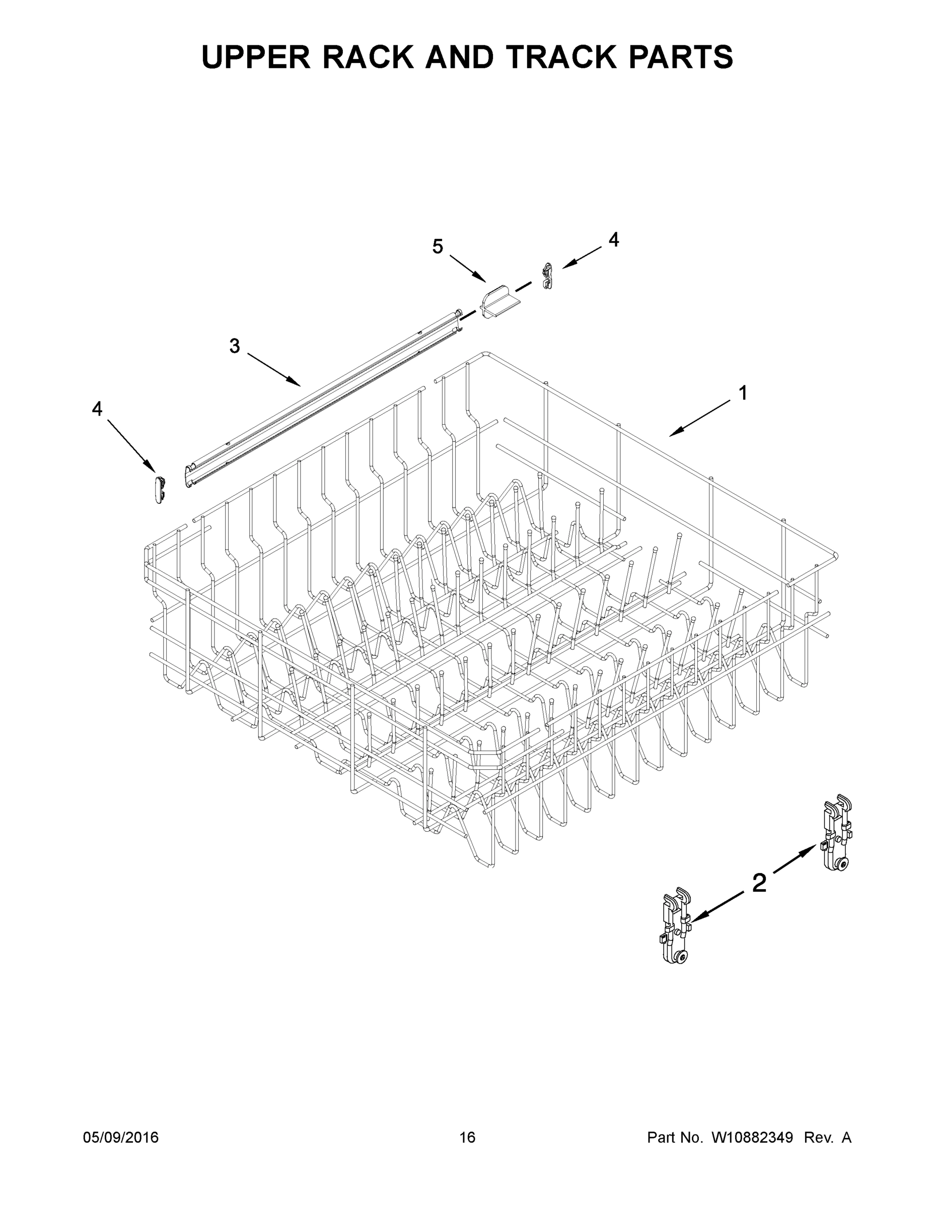 09 - UPPER RACK AND TRACK PARTS