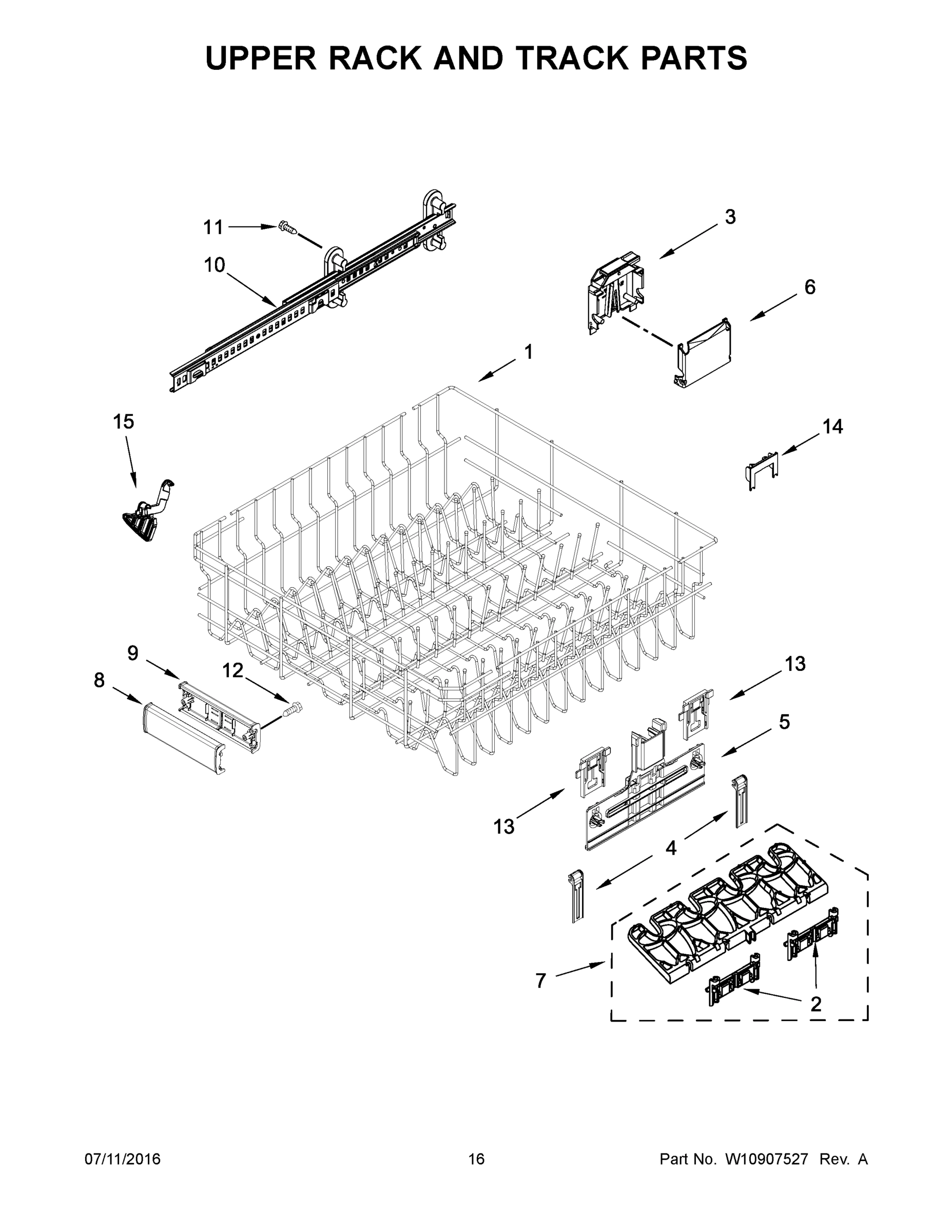 09 - UPPER RACK AND TRACK PARTS