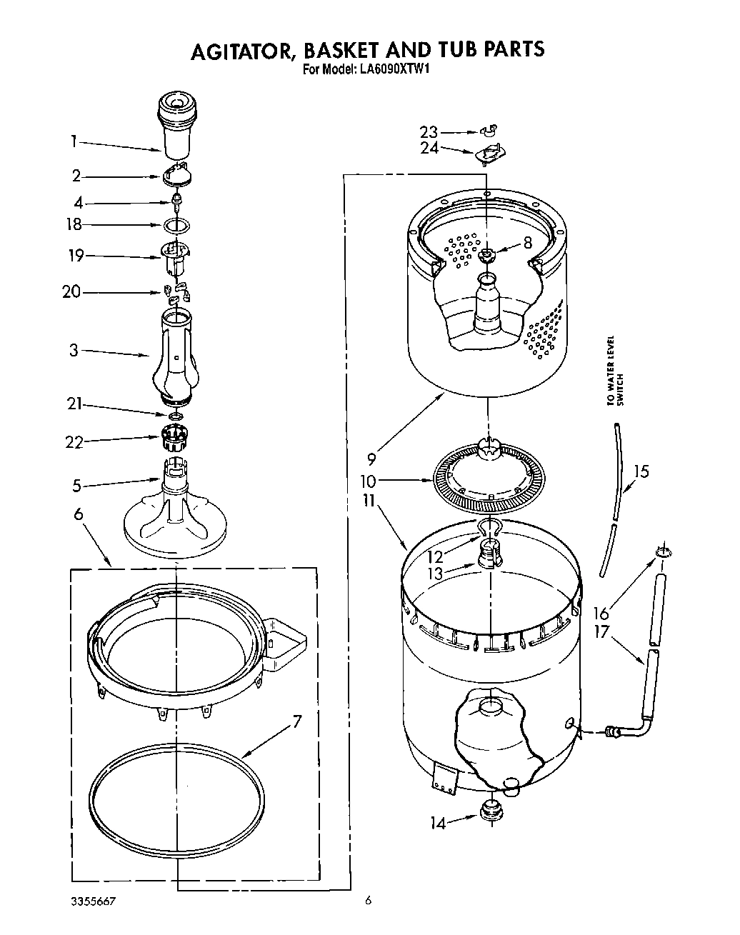 05 - AGITATOR, BASKET AND TUB