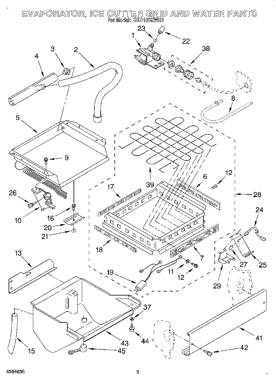 02 - EVAPORATOR, ICE CUTTER GRID AND WATER