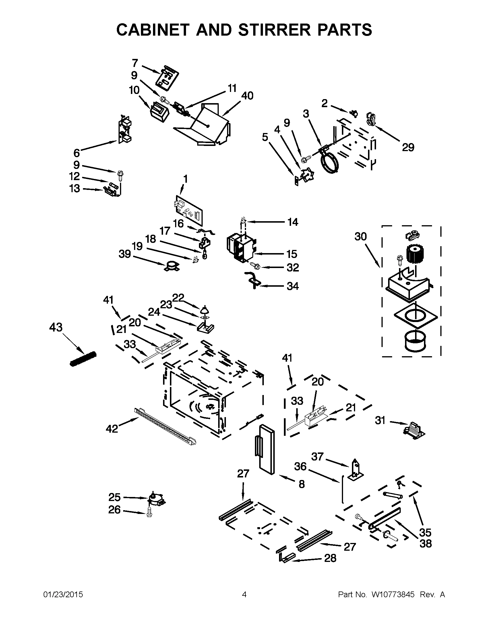03 - CABINET AND STIRRER PARTS