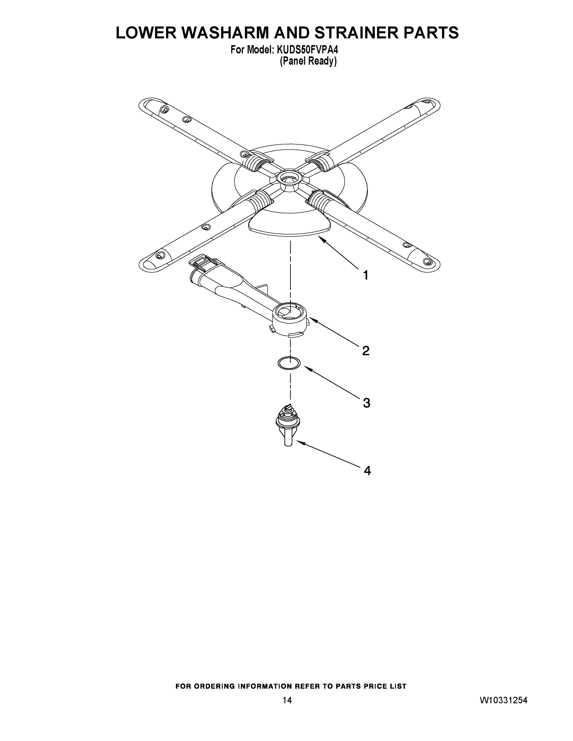 11 - LOWER WASHARM AND STRAINER PARTS