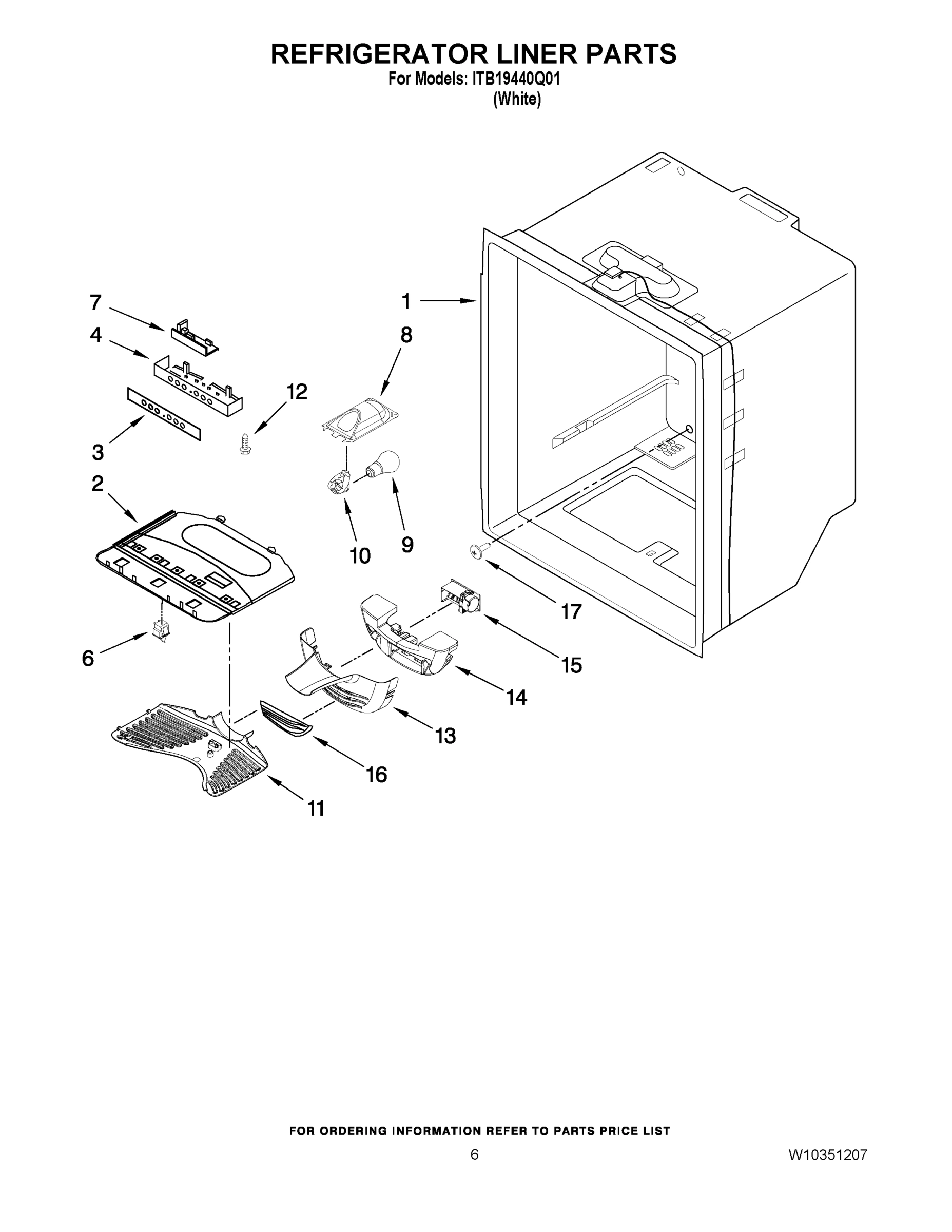 04 - REFRIGERATOR LINER PARTS