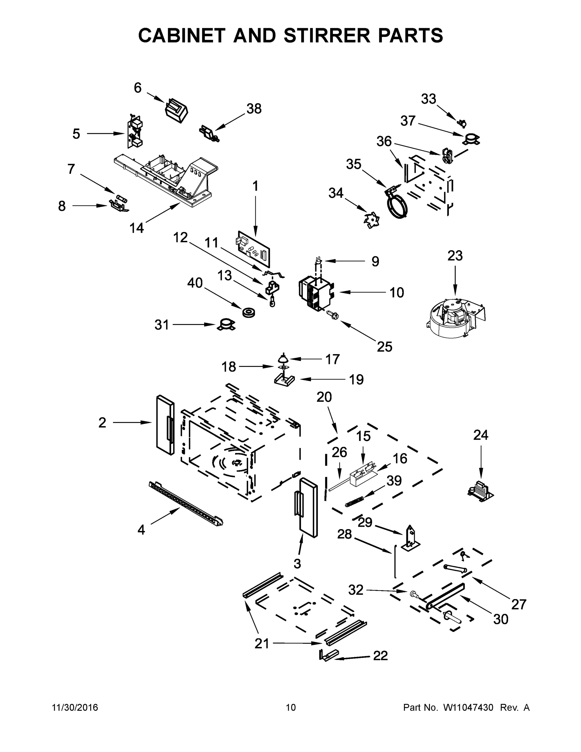 06 - CABINET AND STIRRER PARTS