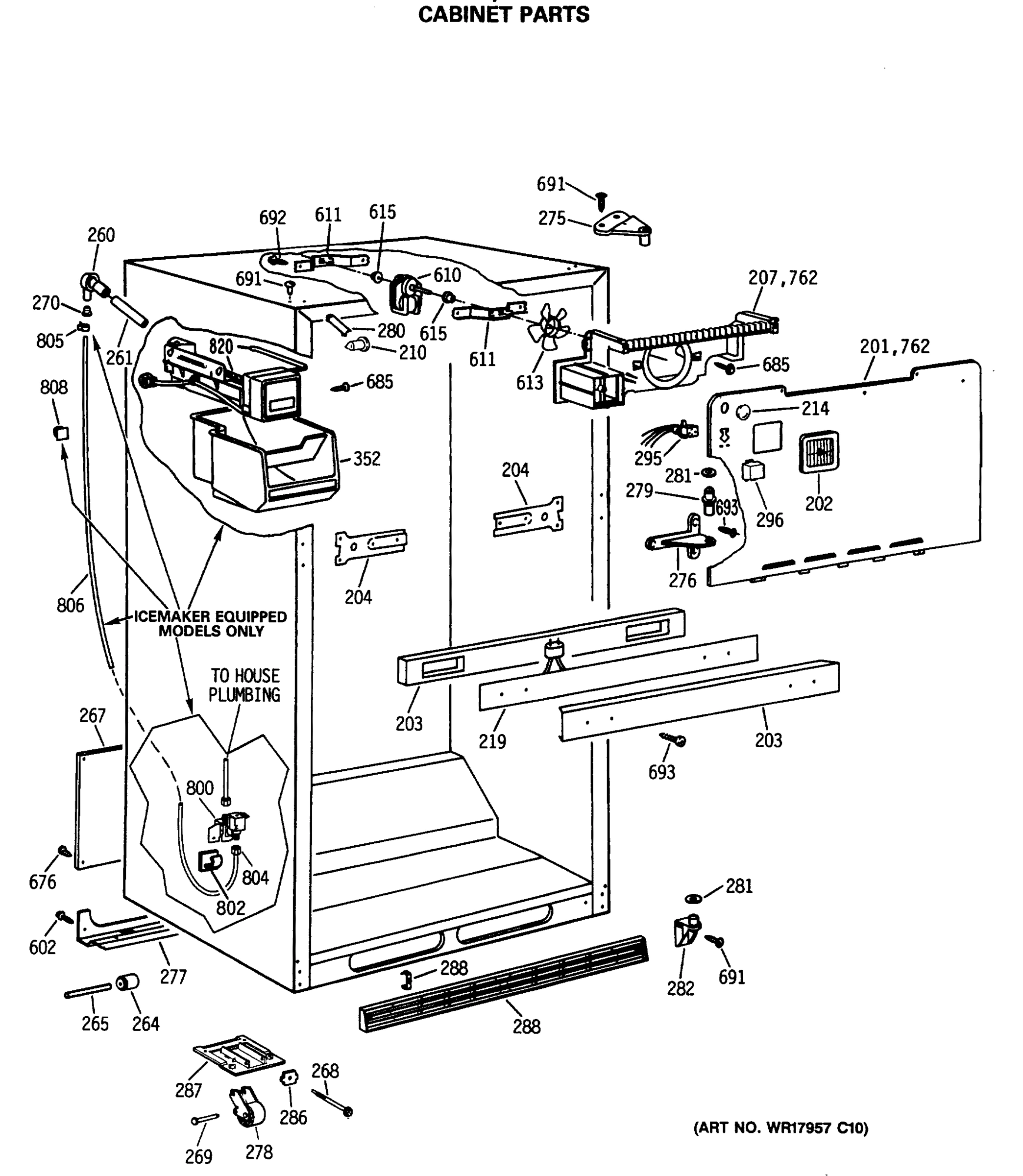 CABINET PARTS