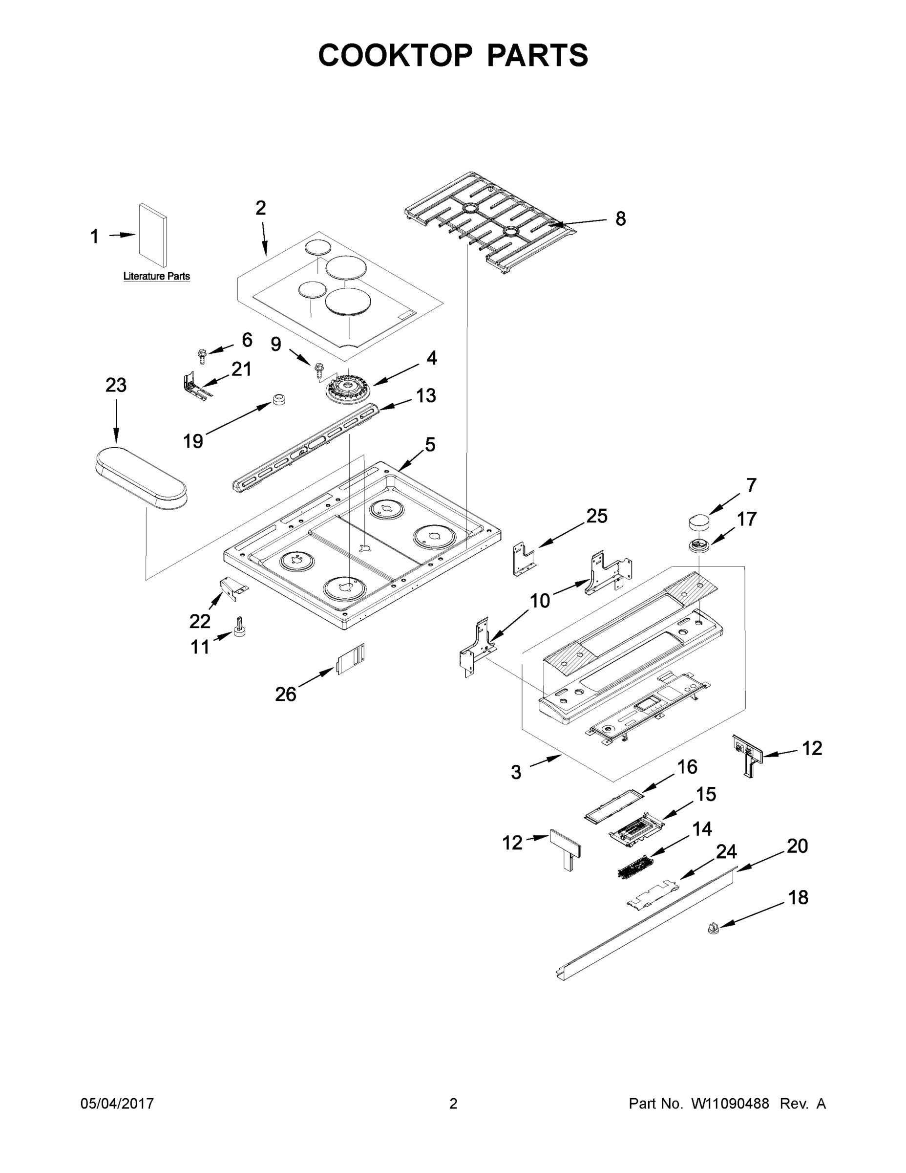 02 - COOKTOP PARTS