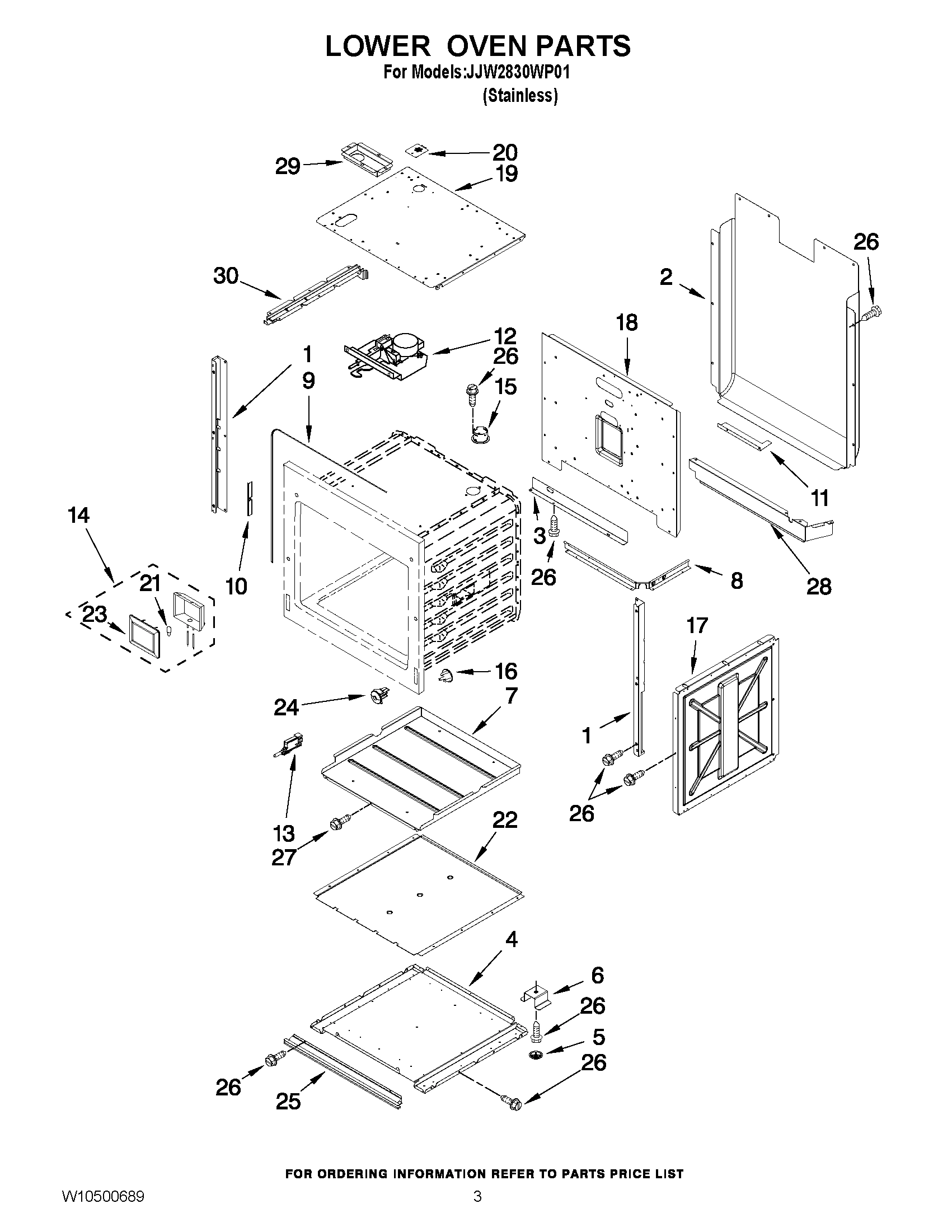 02 - LOWER OVEN PARTS
