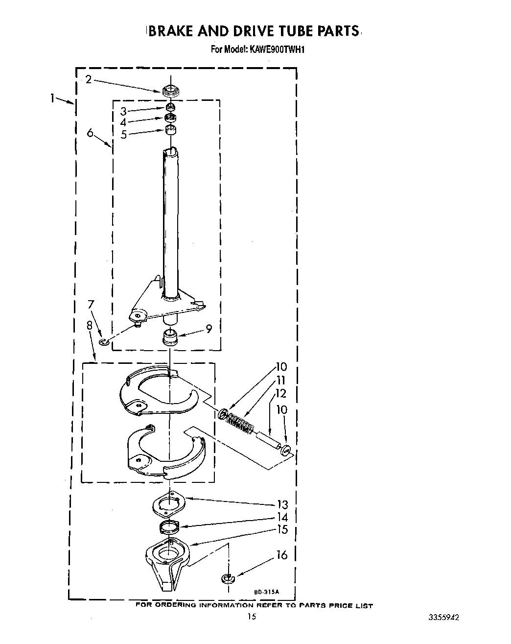 10 - BRAKE AND DRIVE TUBE