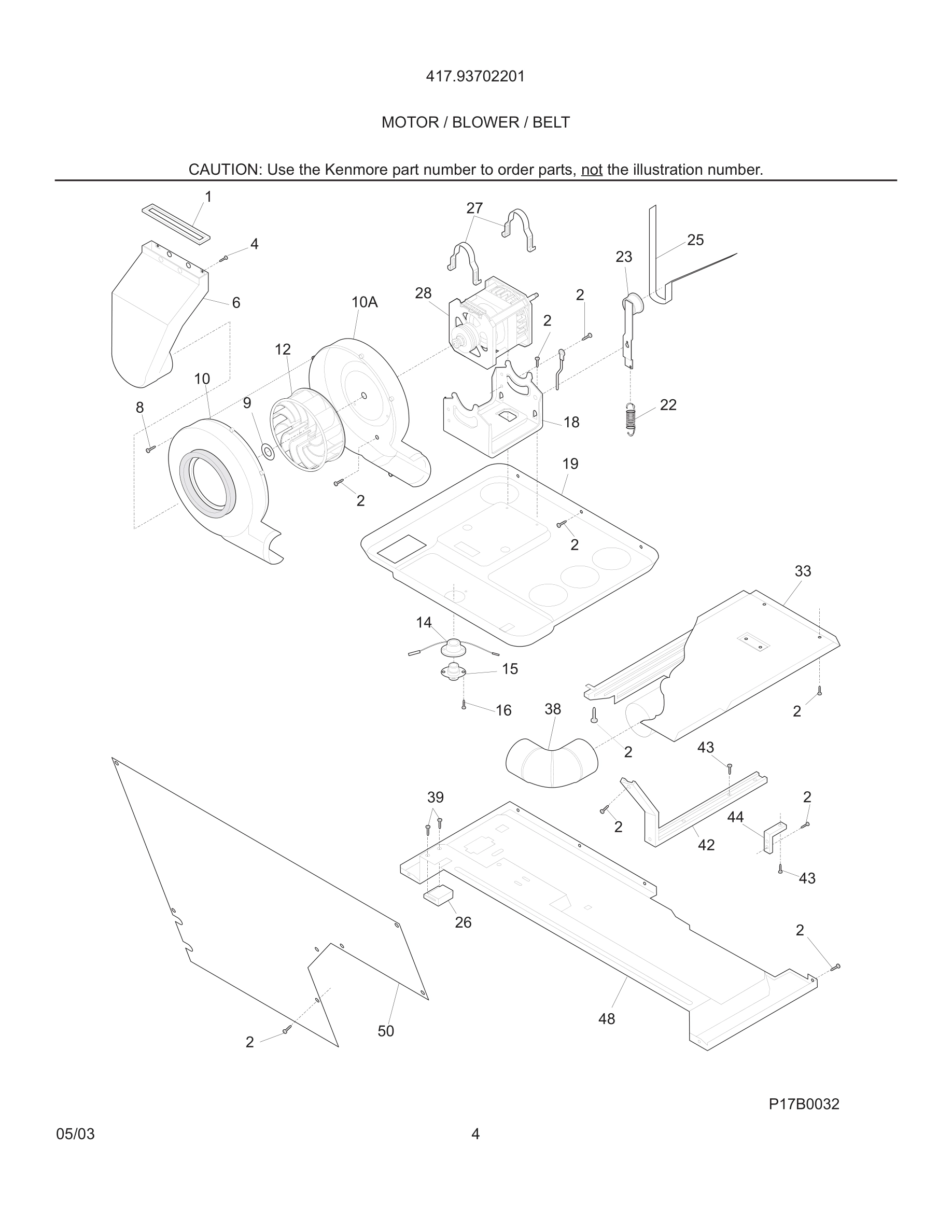 05 - MOTOR / BLOWER / BELT
