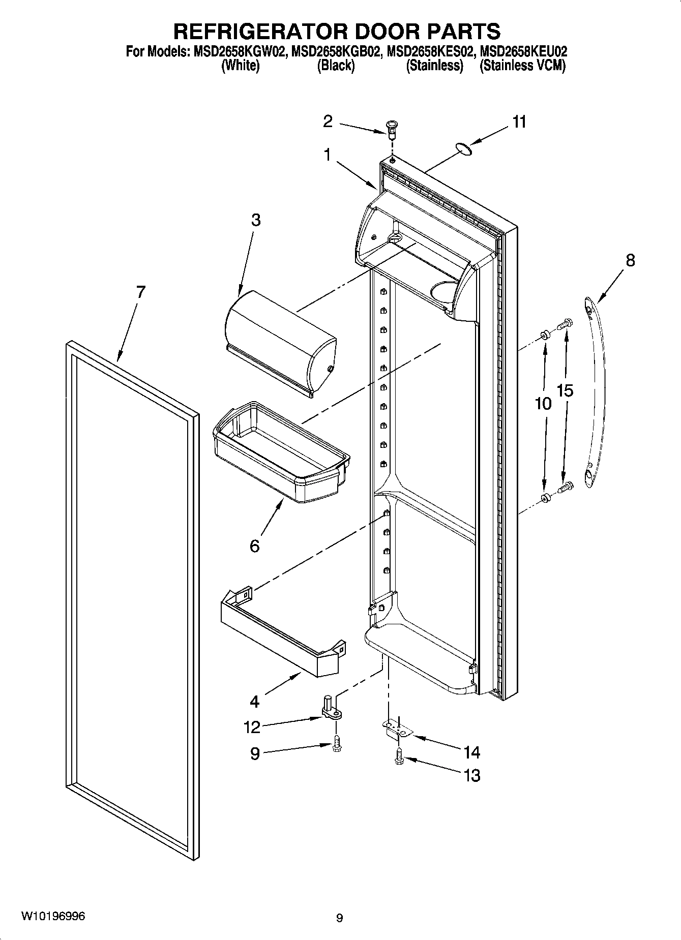 06 - REFRIGERATOR DOOR PARTS