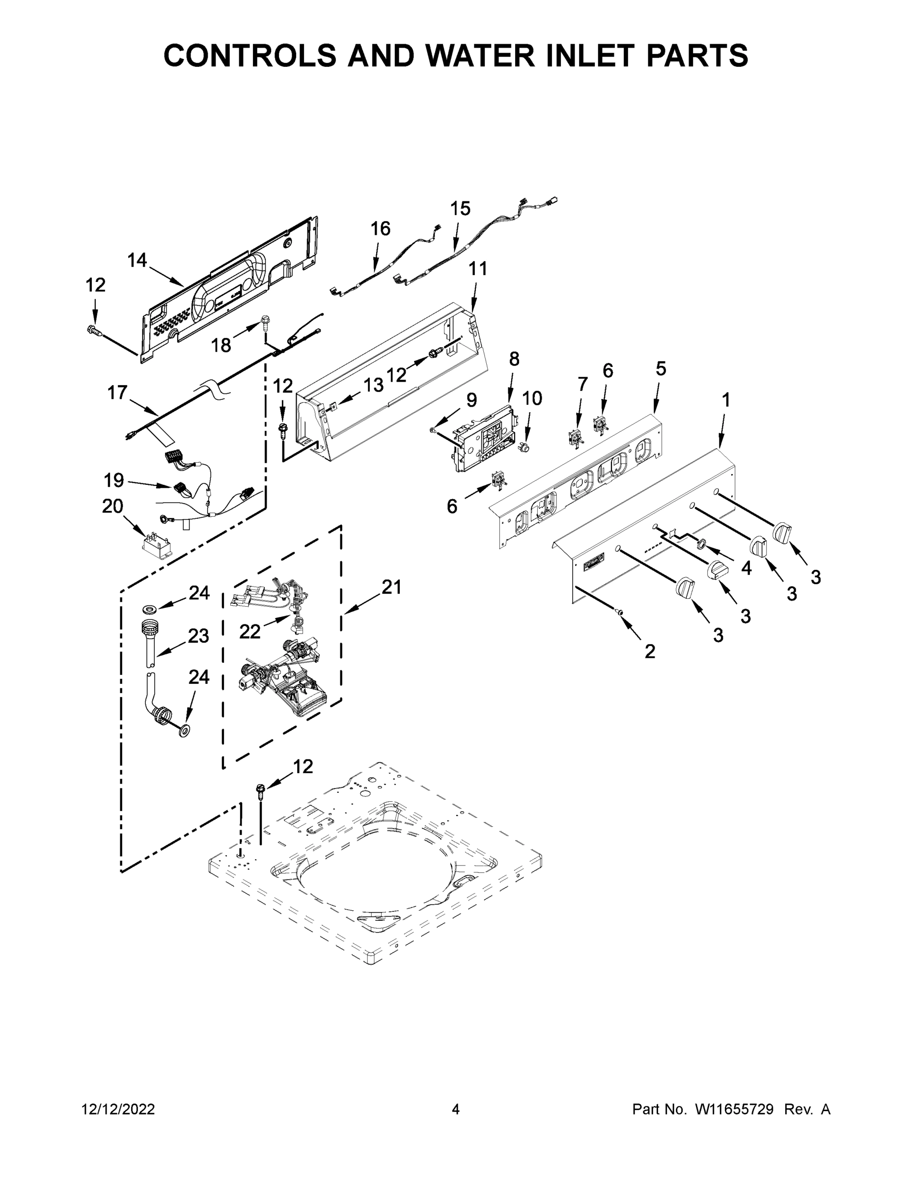 03 - CONTROLS AND WATER INLET PARTS