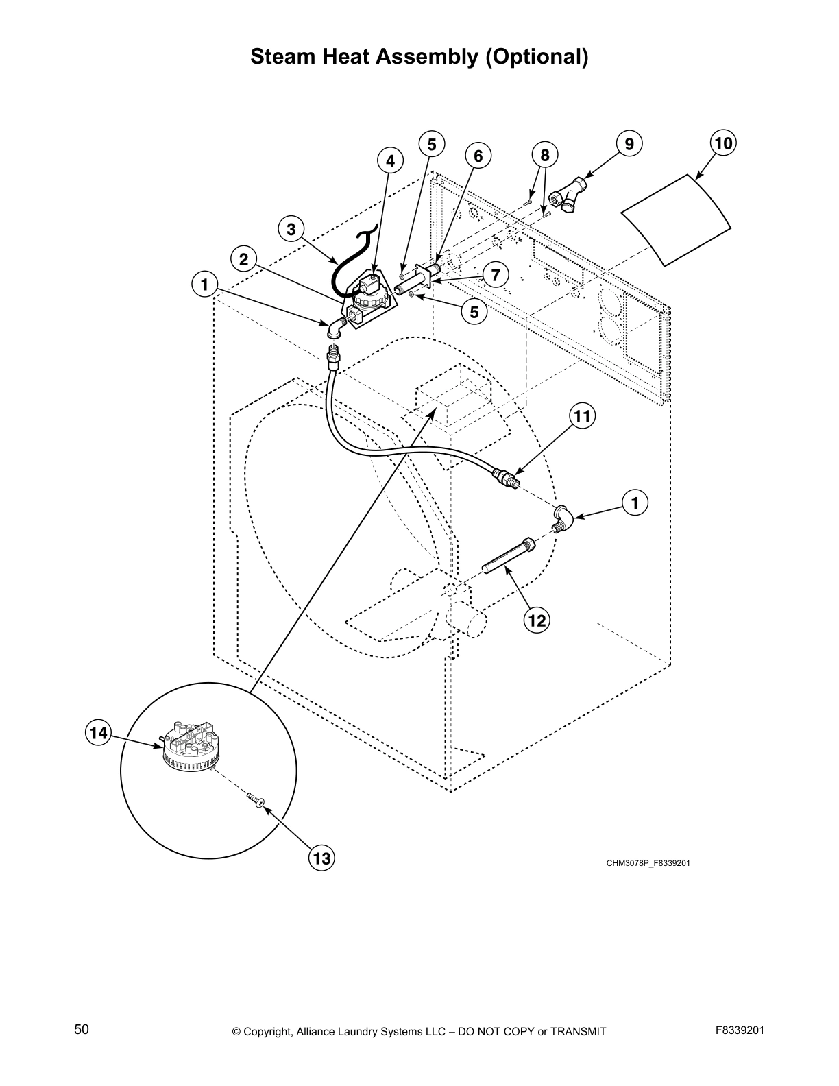 Steam Heat Assembly (Optional)