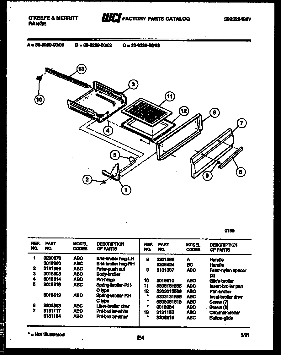 04 - BROILER DRAWER PARTS