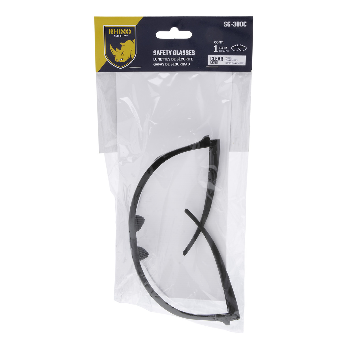 A200 Series Economy Safety Glasses, Clear Lens