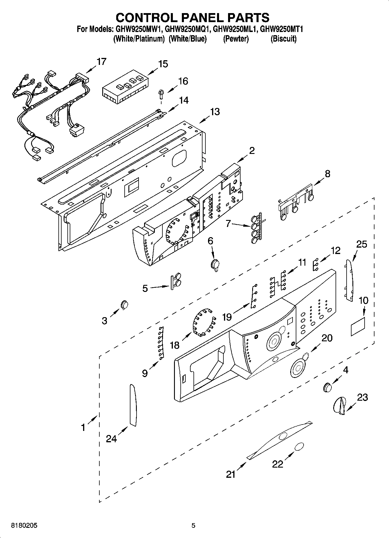03 - CONTROL PANEL PARTS