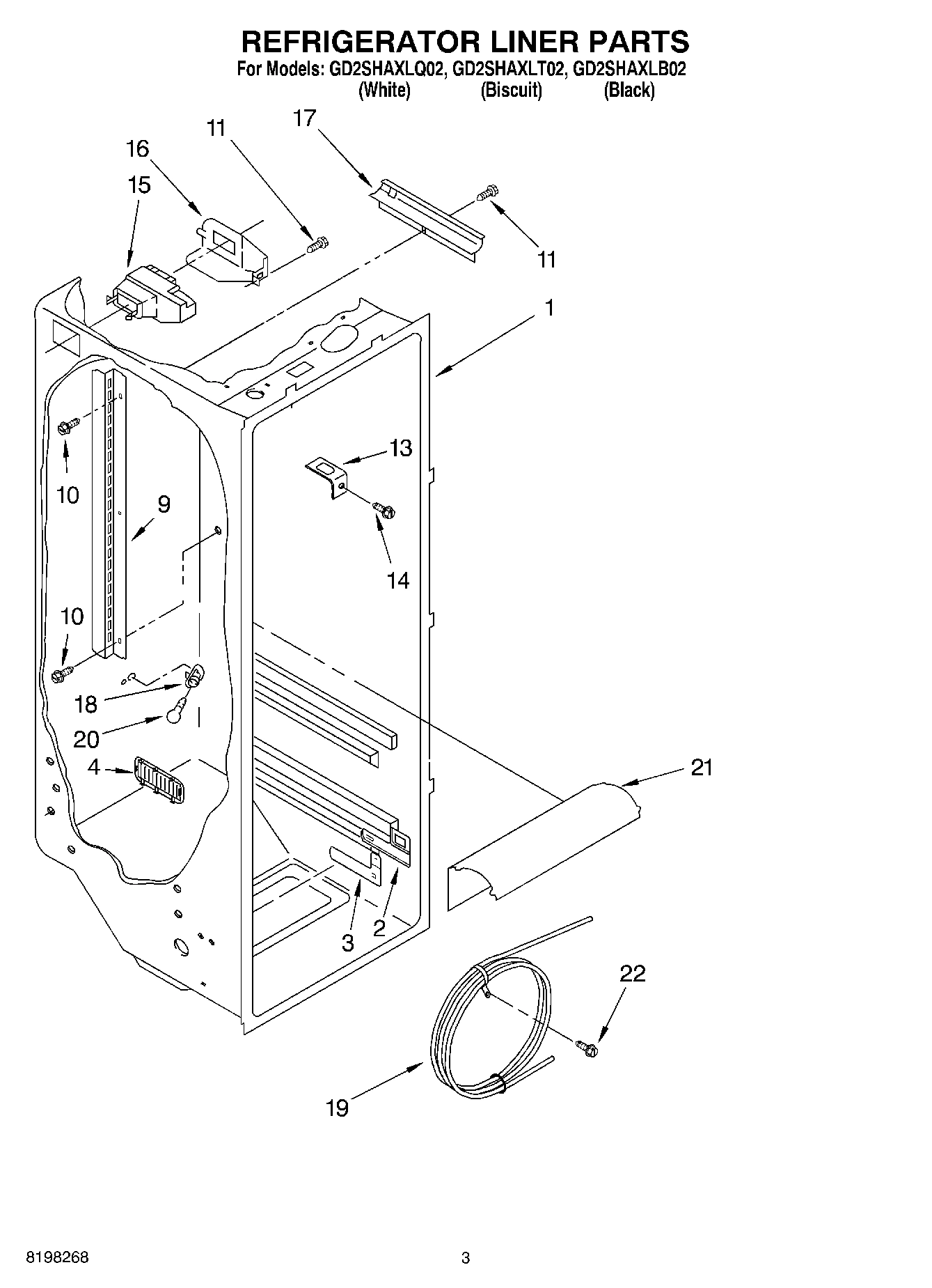 02 - REFRIGERATOR LINER