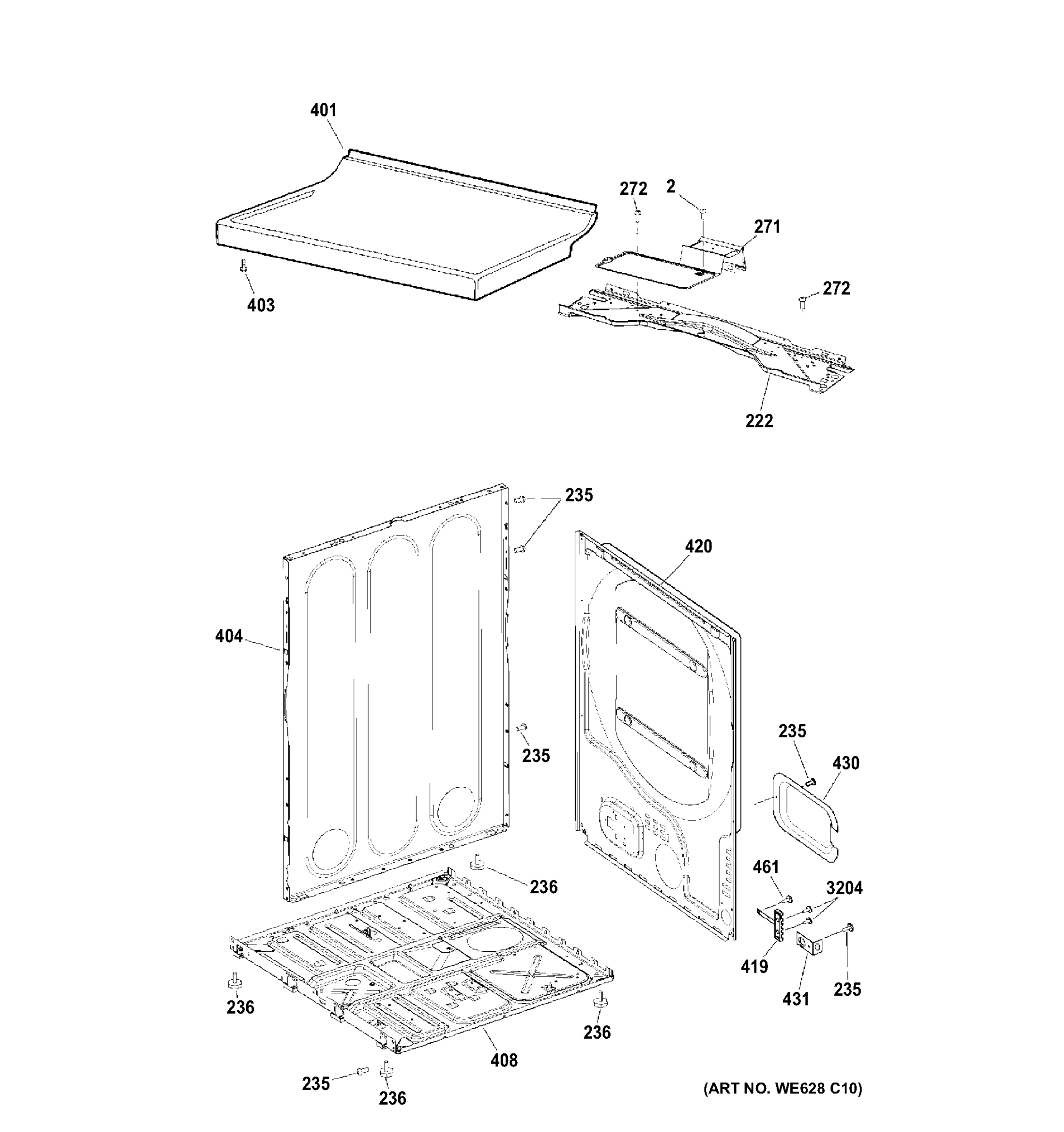 CABINET & TOP PANEL