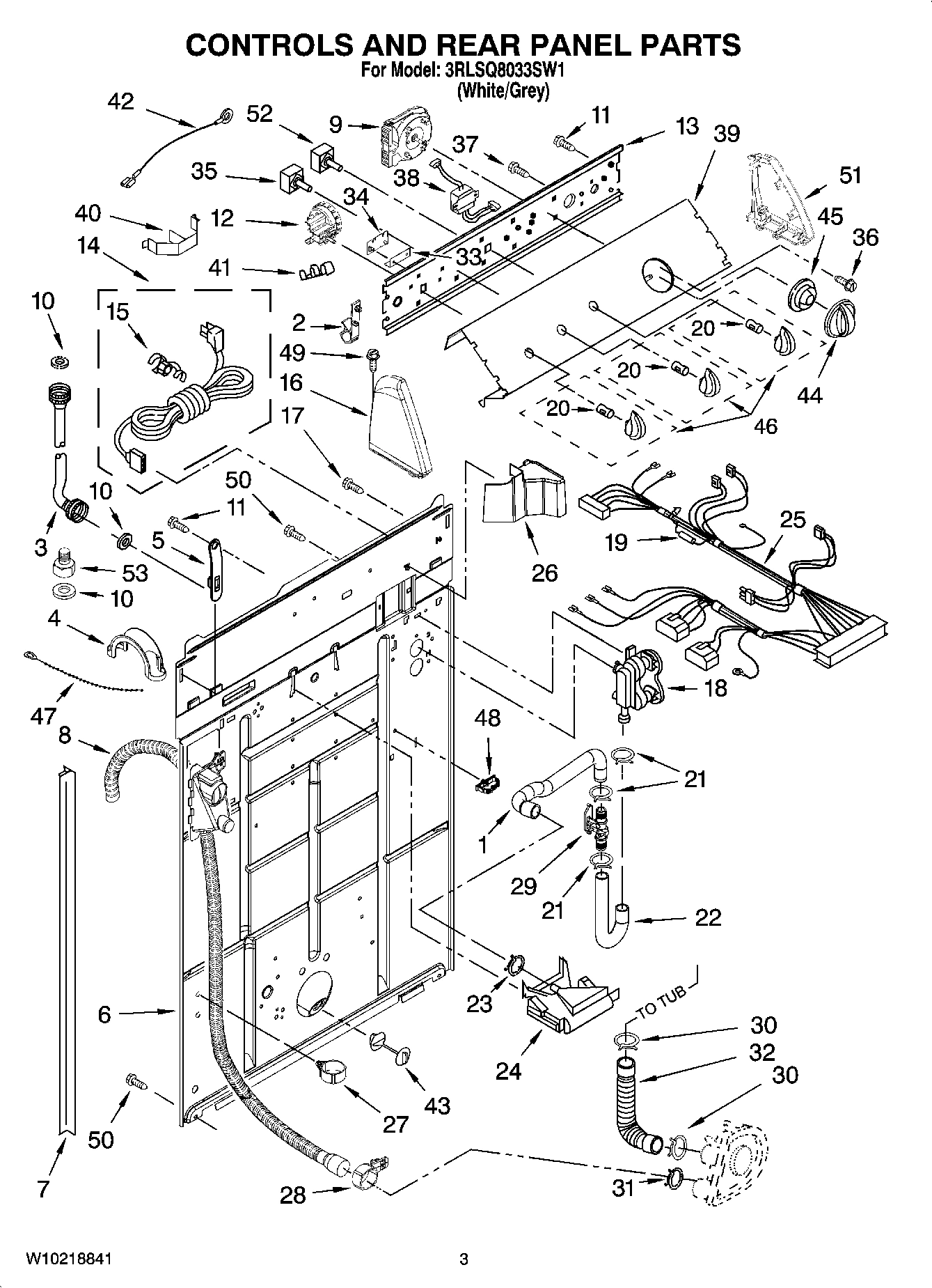 02 - CONTROLS AND REAR PANEL PARTS