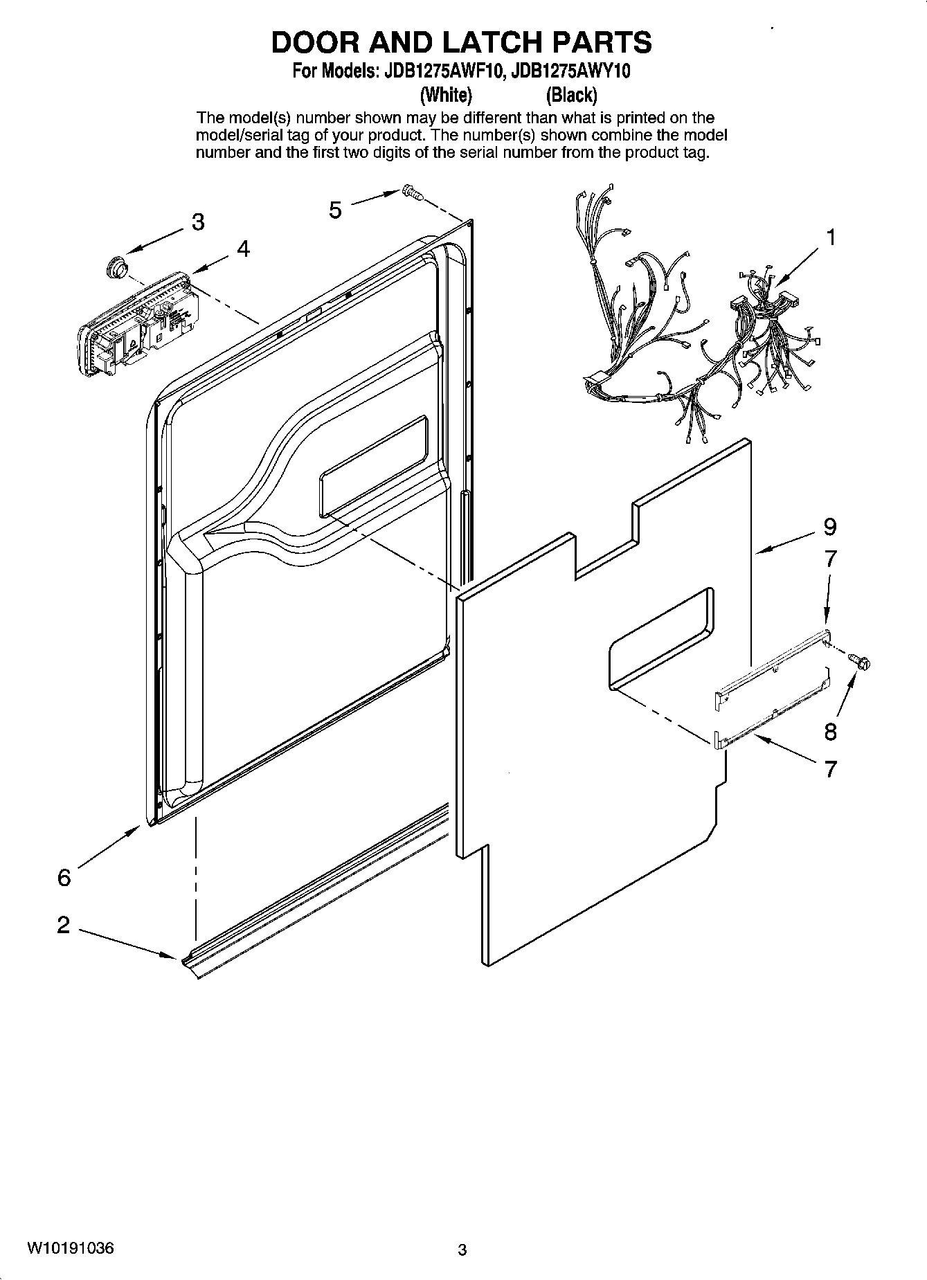 03 - DOOR AND LATCH PARTS