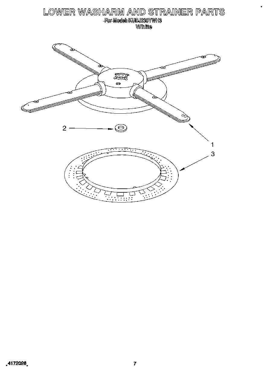 05 - LOWER WASHARM AND STRAINER